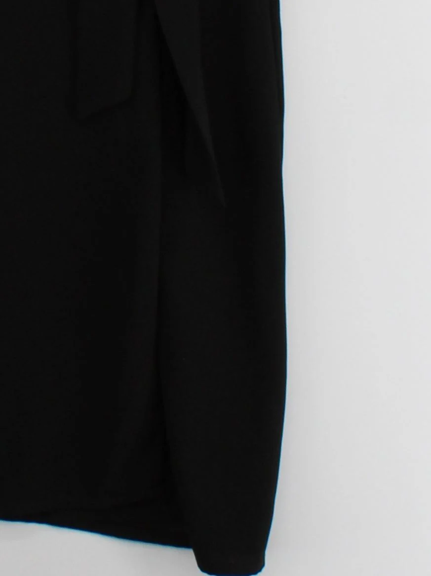 Topshop Wrap Mini Dress UK8 in Black - Image 4