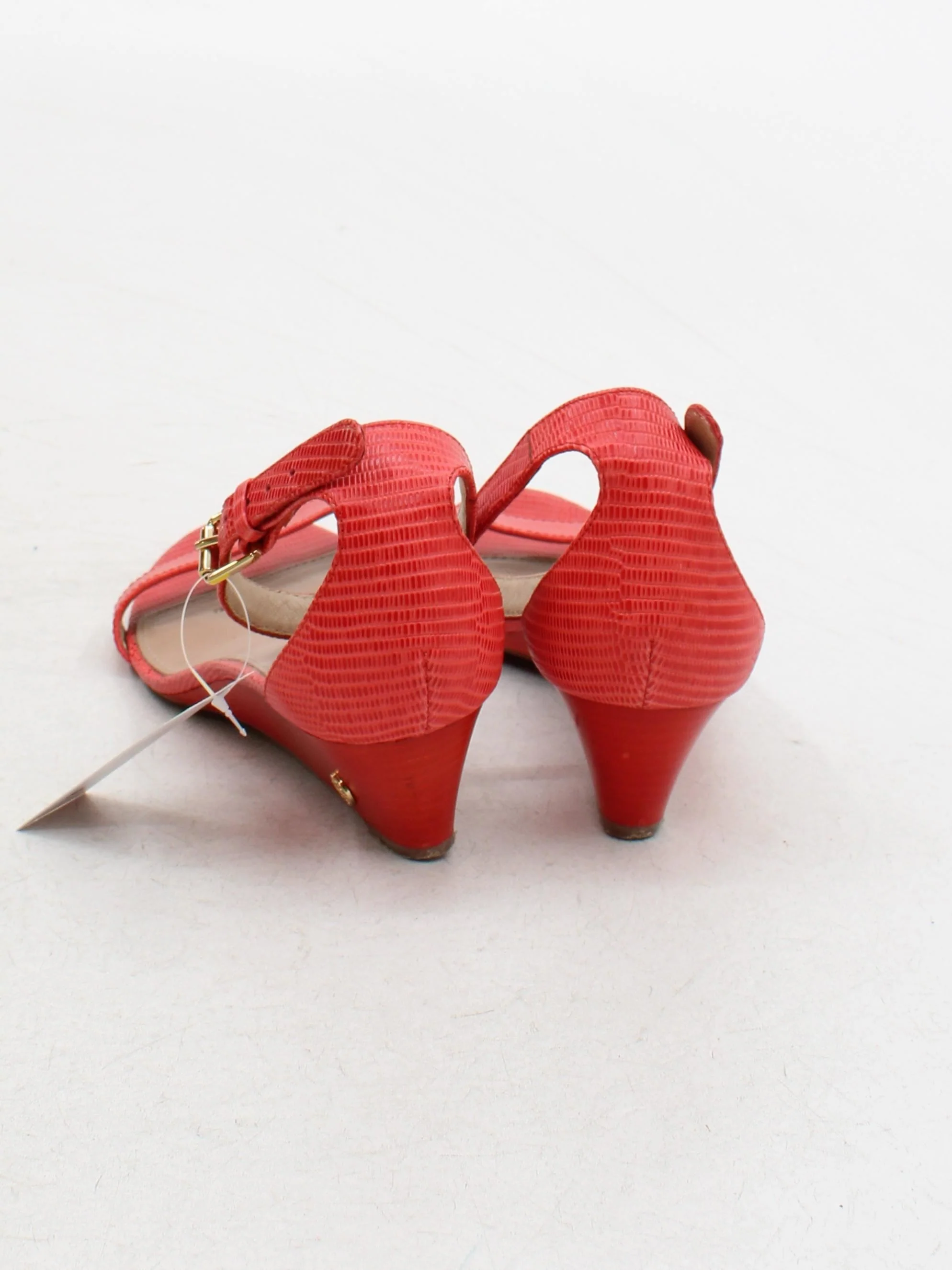 Tory Burch Women's Sandals UK 11 Red 100% Leather Strappy - Image 3