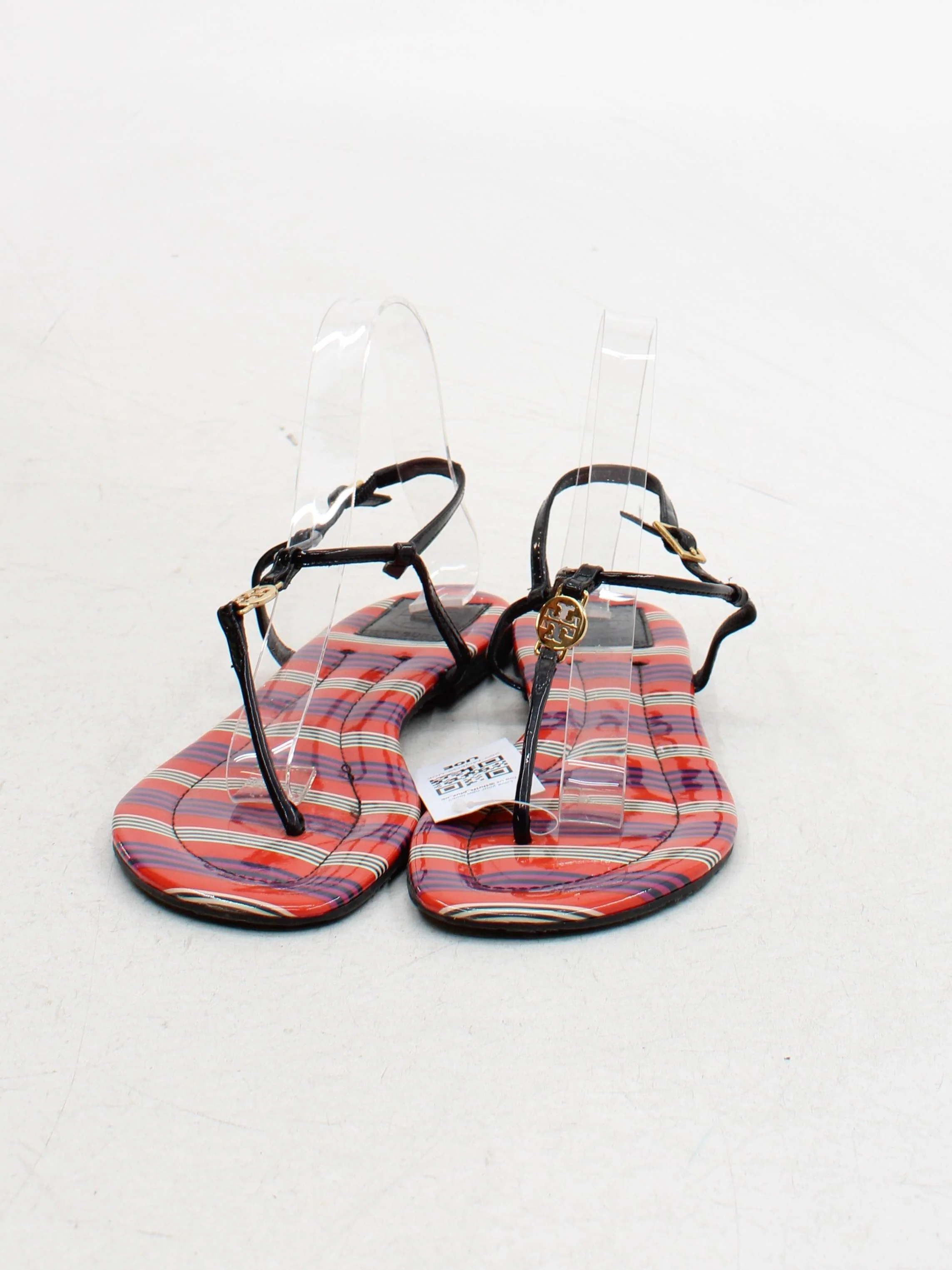 Tory Burch Women's Sandals UK 6.5 Multi Striped 100% Other Strappy - Image 2