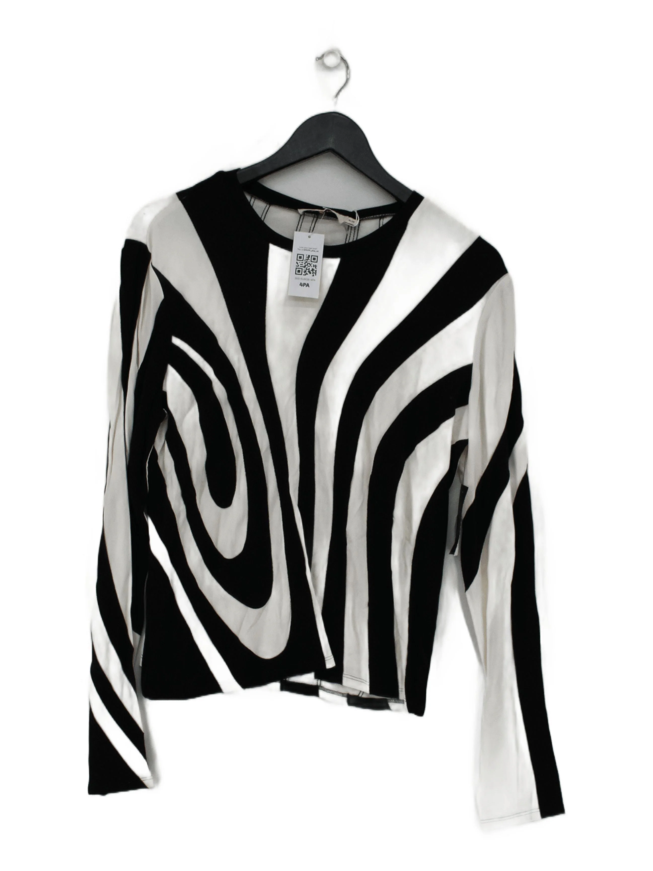 Tory Burch Women's Top XL Multi 100% Viscose Long Sleeve Crew Neck Basic