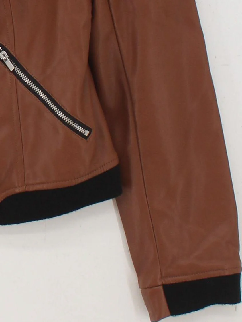 Trend by Captain Tortue Motorcycle Jacket jacket brown - Image 4