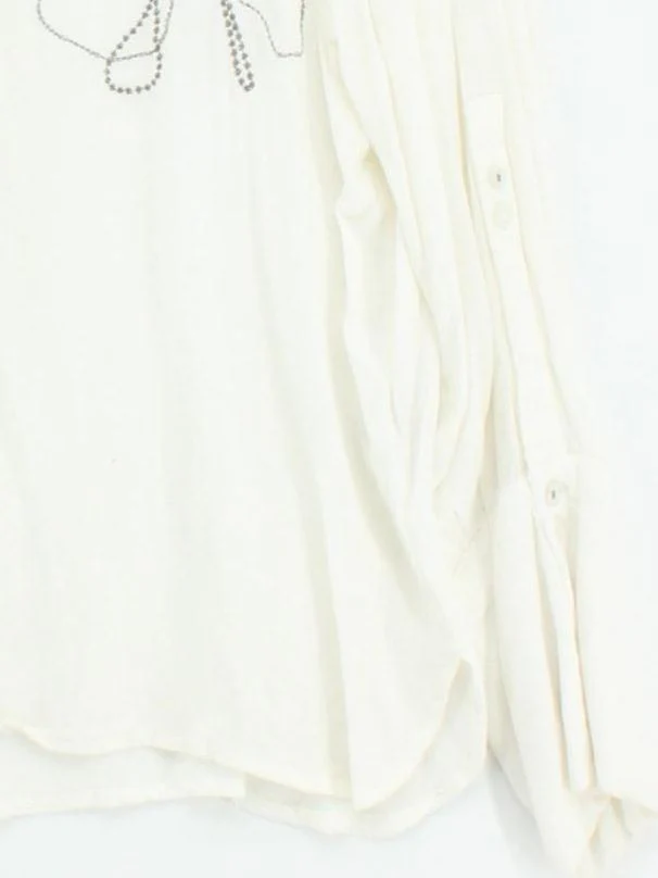 Trend By Captain Tortue Women's Shirt M White 100% Viscose Basic - Image 4