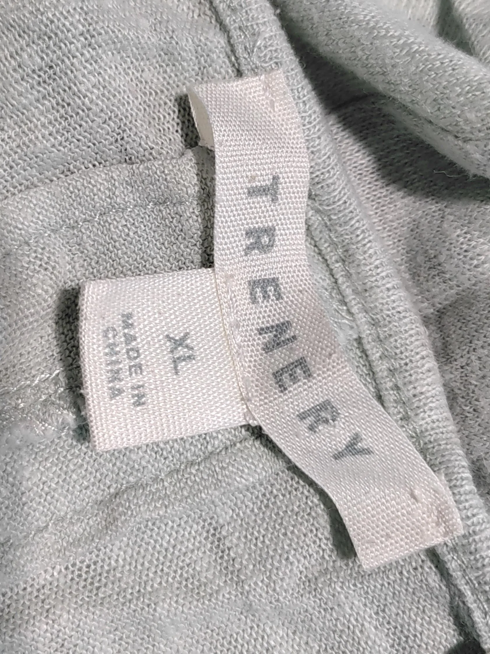 Trenery Women's Jumper XL Grey Linen with Cotton Round Neck Pullover - Image 5