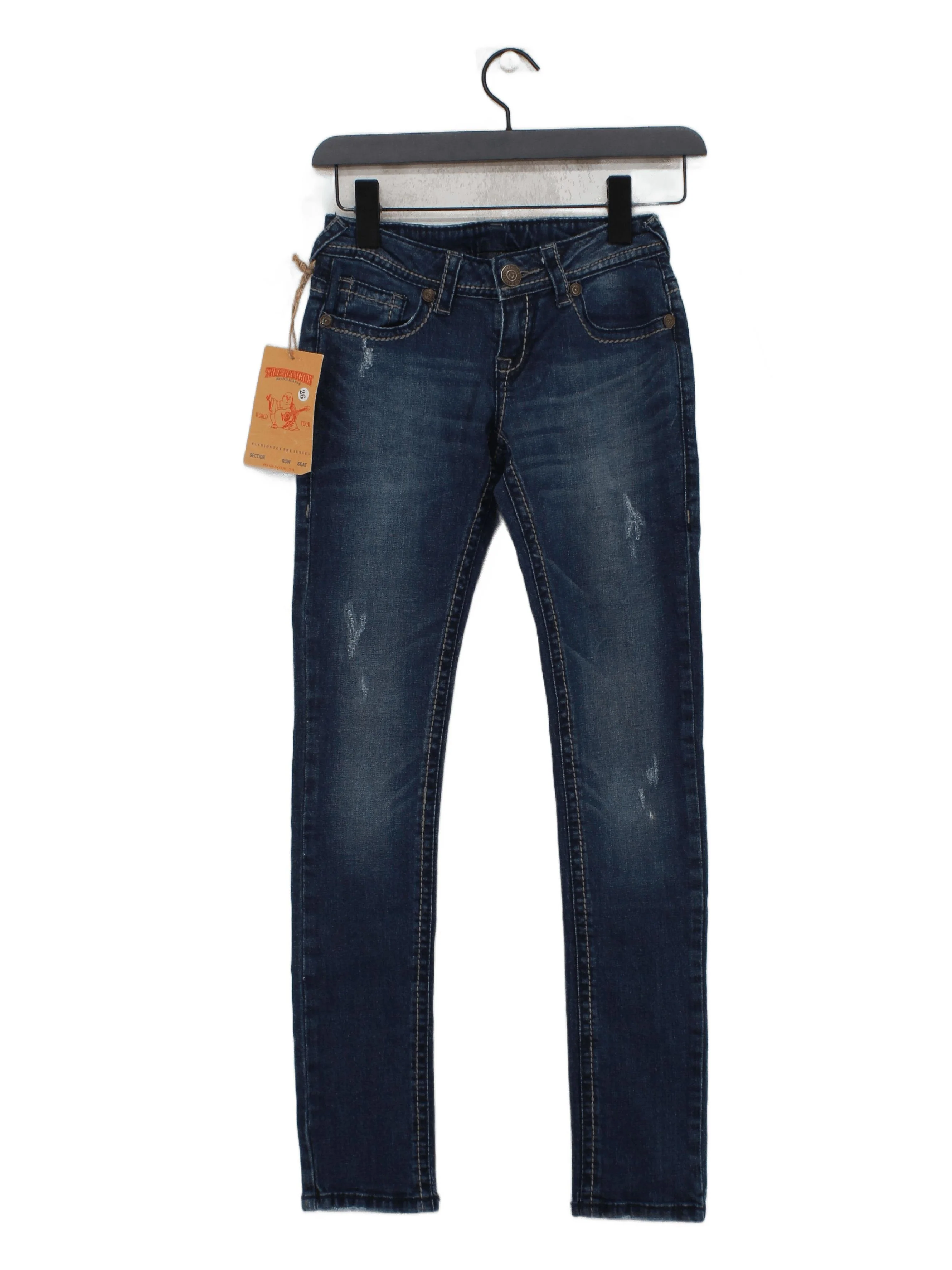 True Religion Women's Jeans W 26 in Blue Cotton with Spandex Skinny