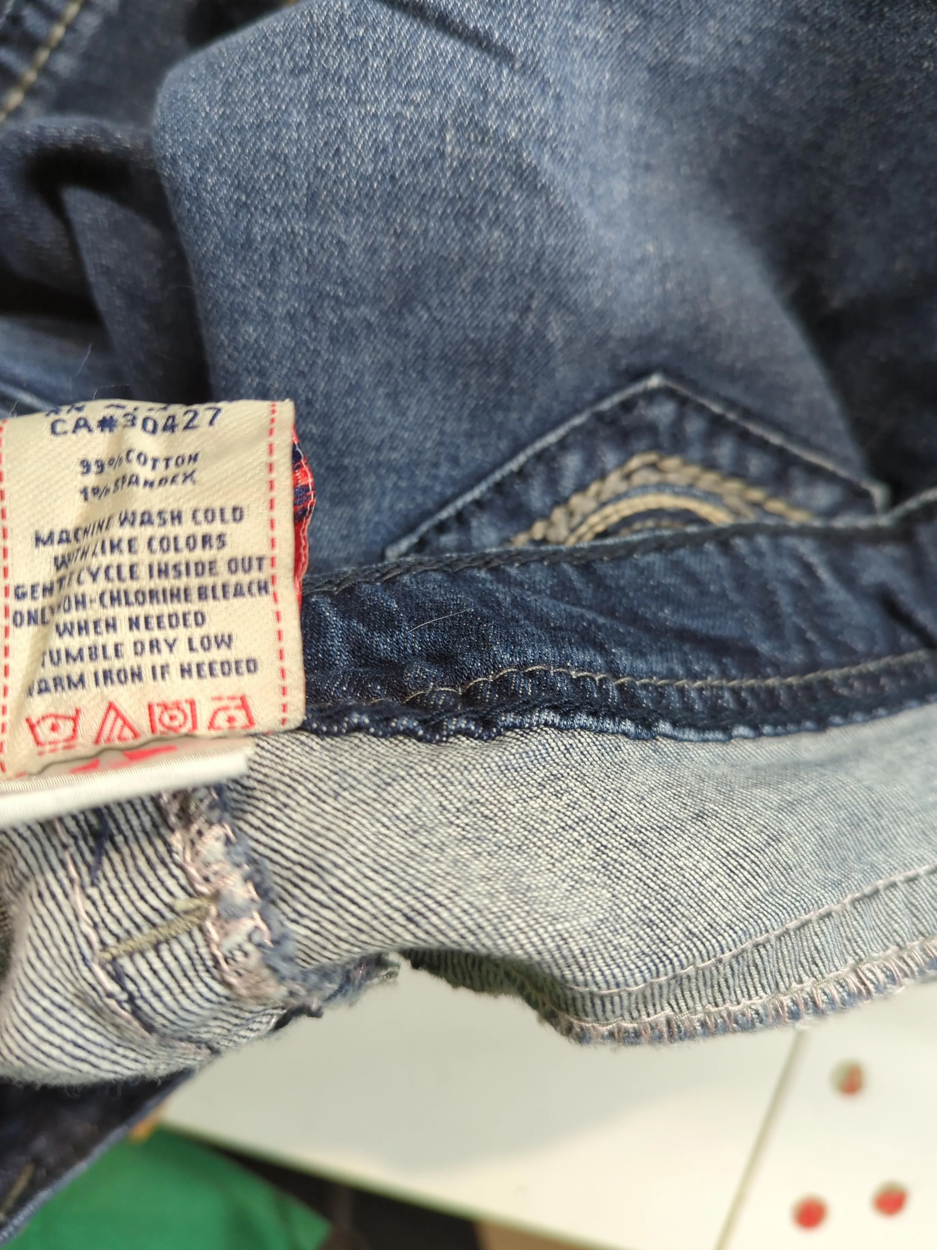 True Religion Women's Jeans W 26 in Blue Cotton with Spandex Skinny - Image 6