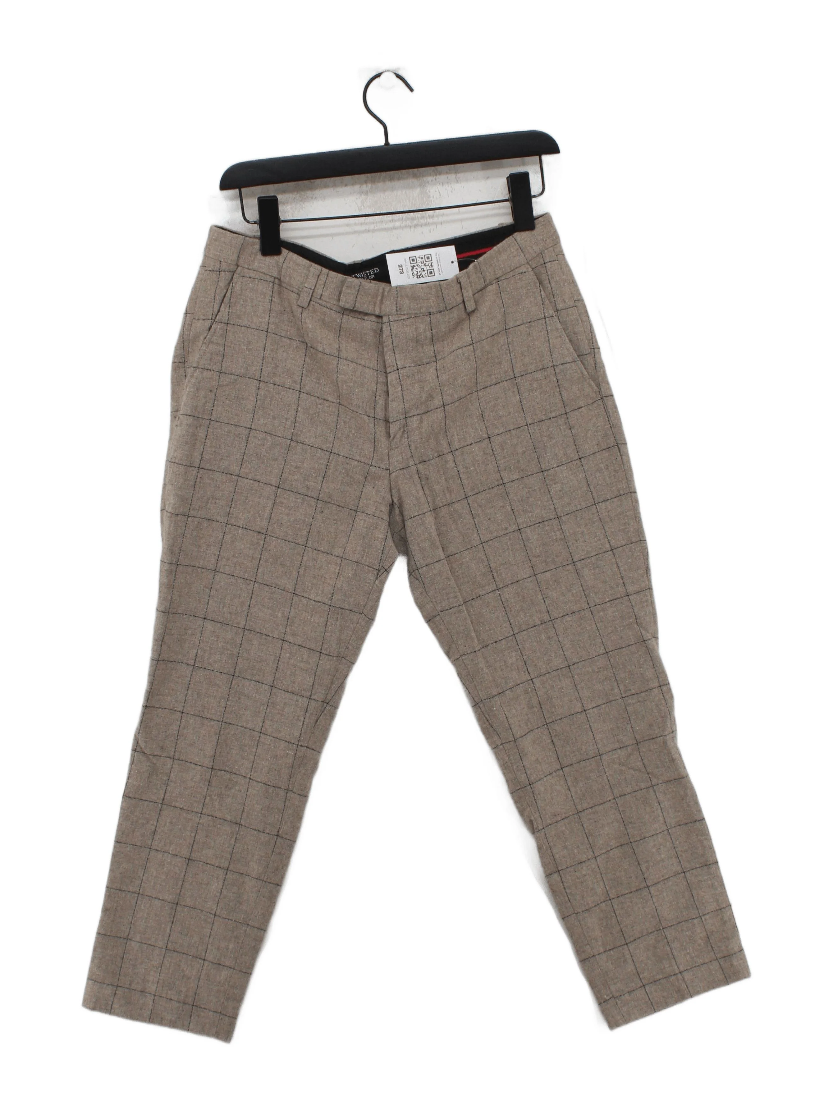 Twisted Tailor Men's Trousers W 32 in Tan Wool with Polyester, Other Chino