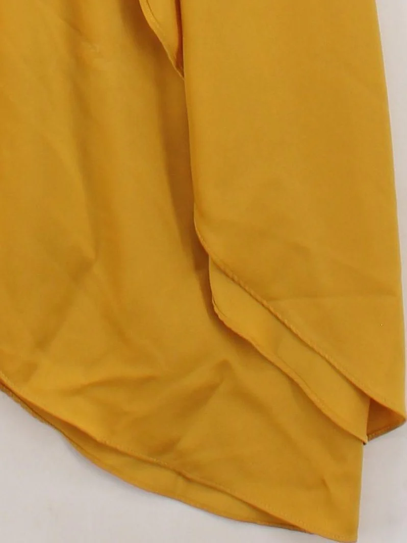 two sisters Skater Mini Dress M in Yellow - Image 4