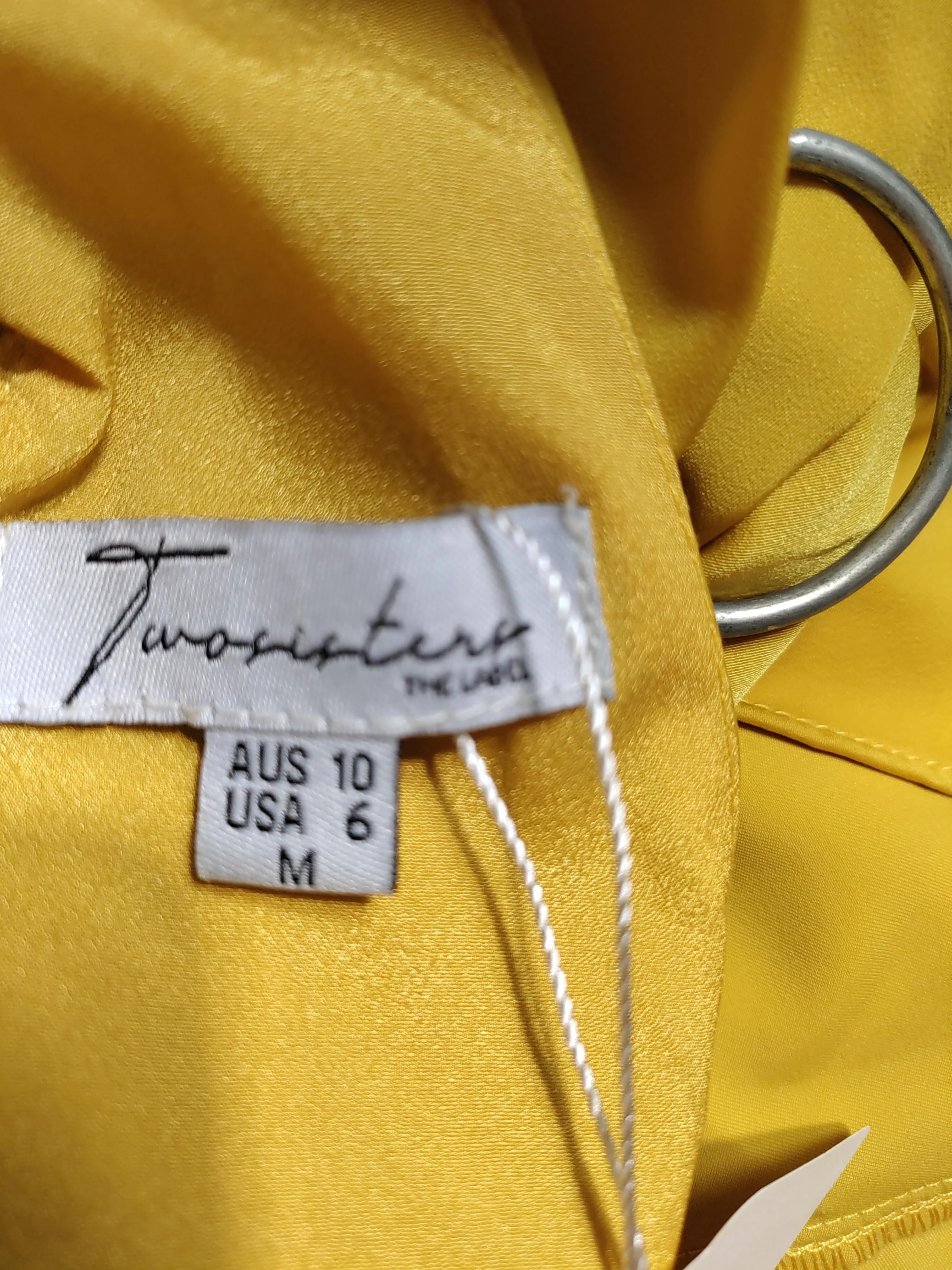 two sisters Skater Mini Dress M in Yellow - Image 6