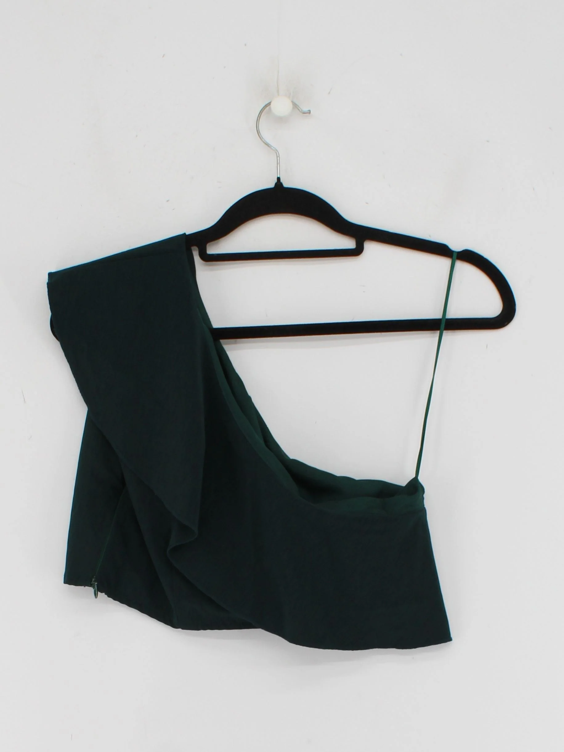 Two Sisters Women's Top M Green Polyester with Spandex Cropped - Image 2