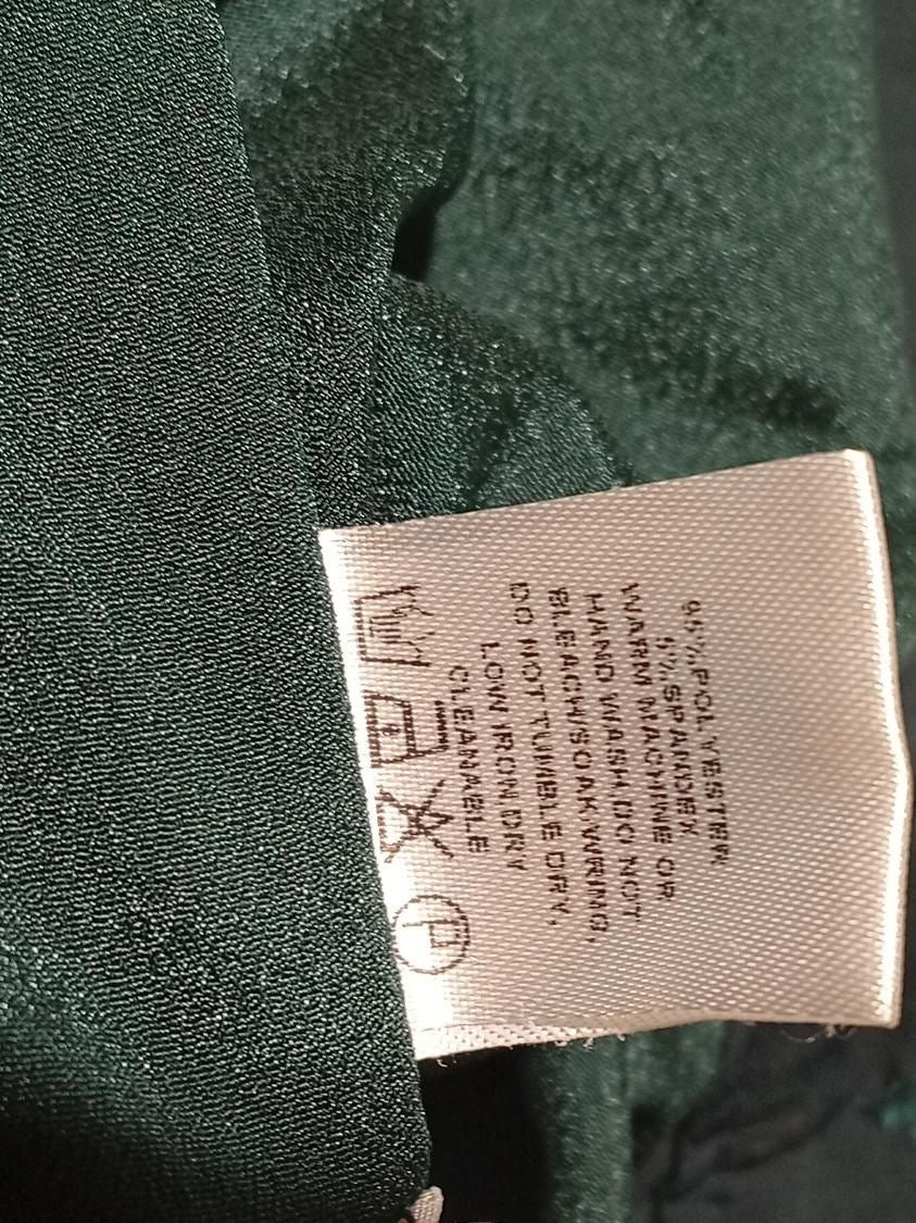 Two Sisters Women's Trousers M Green Polyester with Spandex Tapered Chino - Image 6