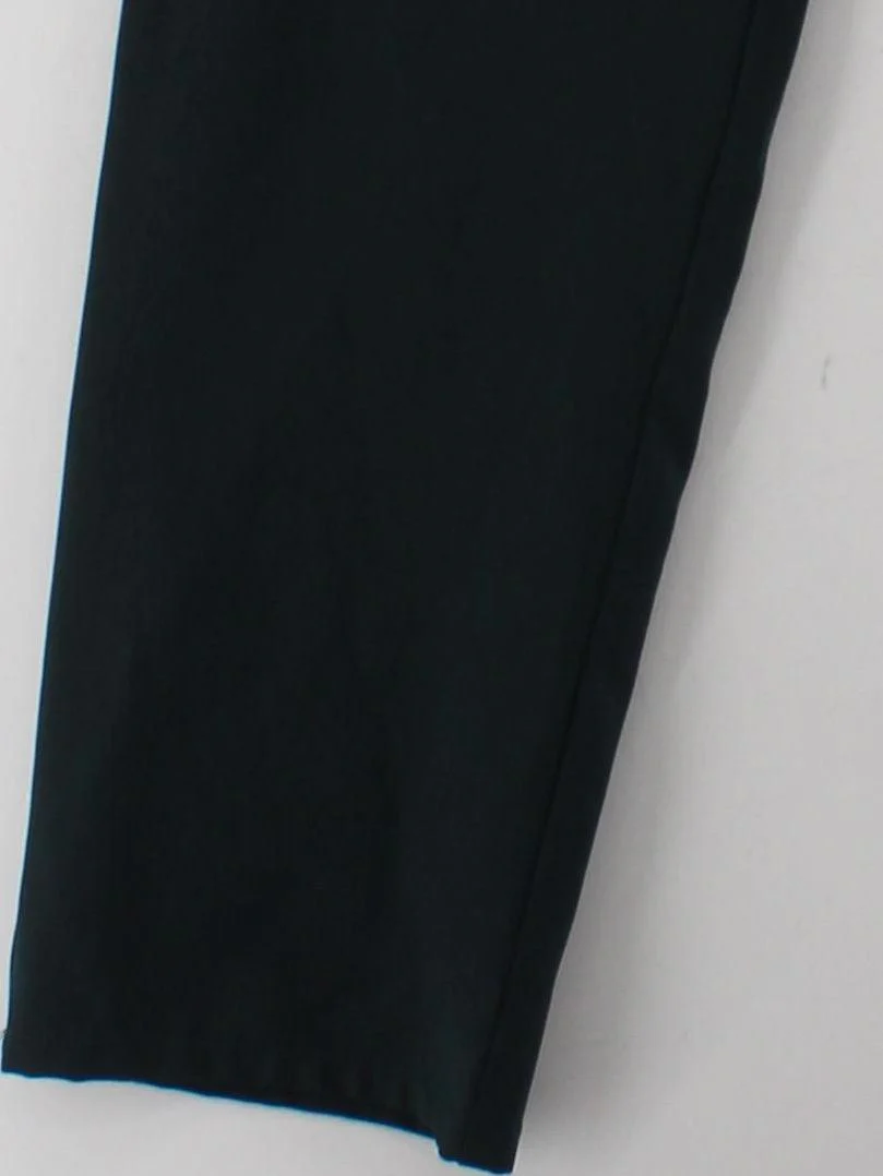Two Sisters Women's Trousers UK 10 Green Polyester with Spandex Tapered Chino - Image 4