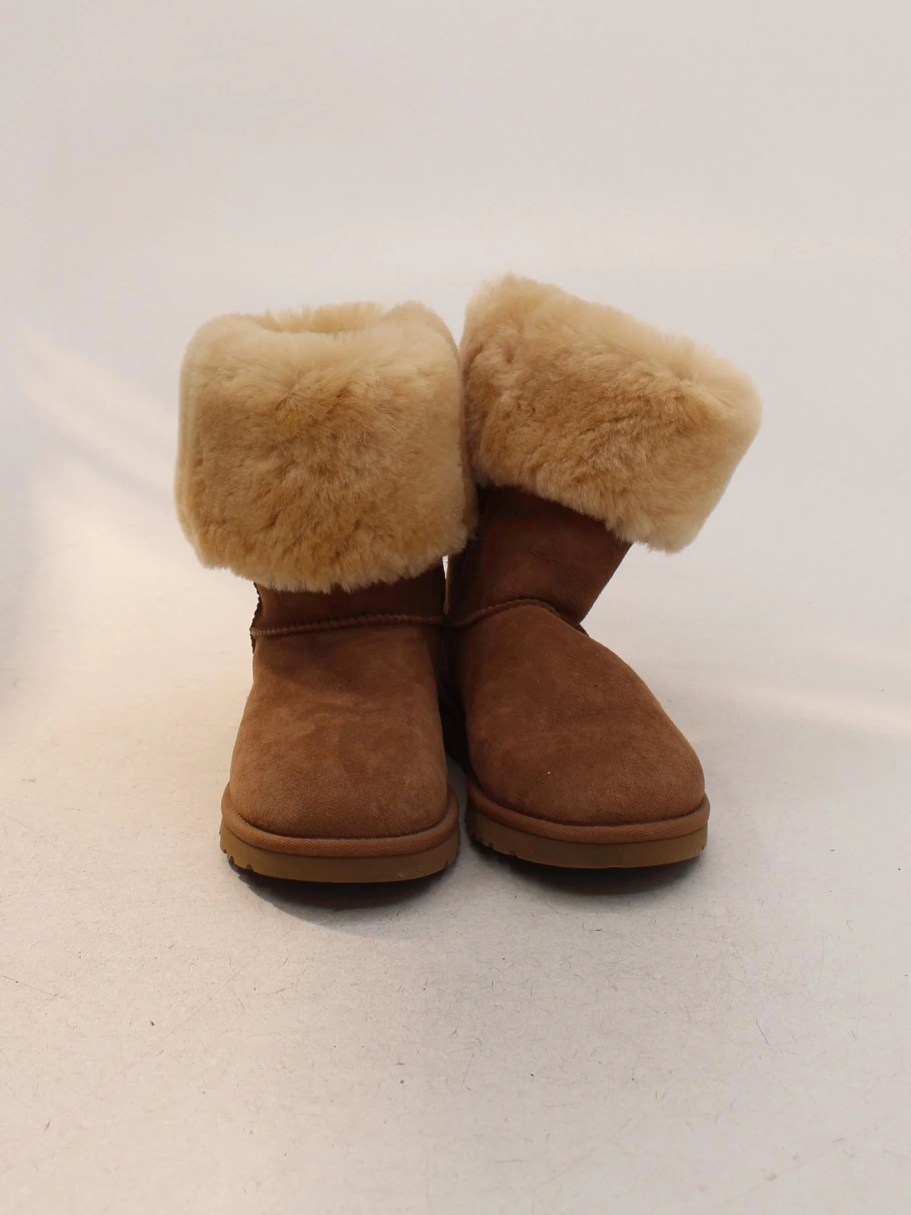 UGG Australia Women's Boots UK 4.5 Brown Suede with Animal Fur Platform - Image 2