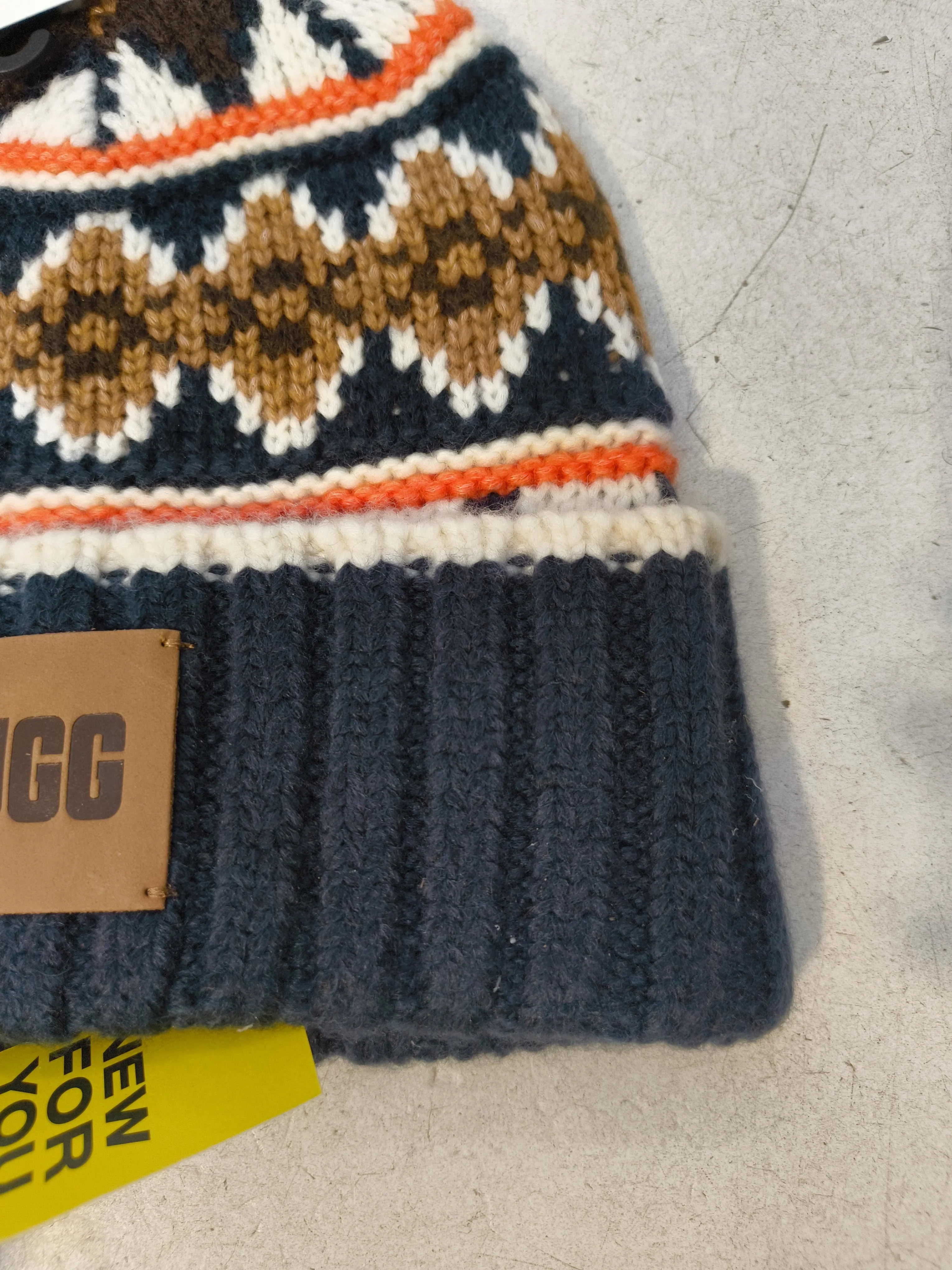 UGG Men's Hat Multi Geometric Acrylic with Nylon, Wool Beanie - Image 3