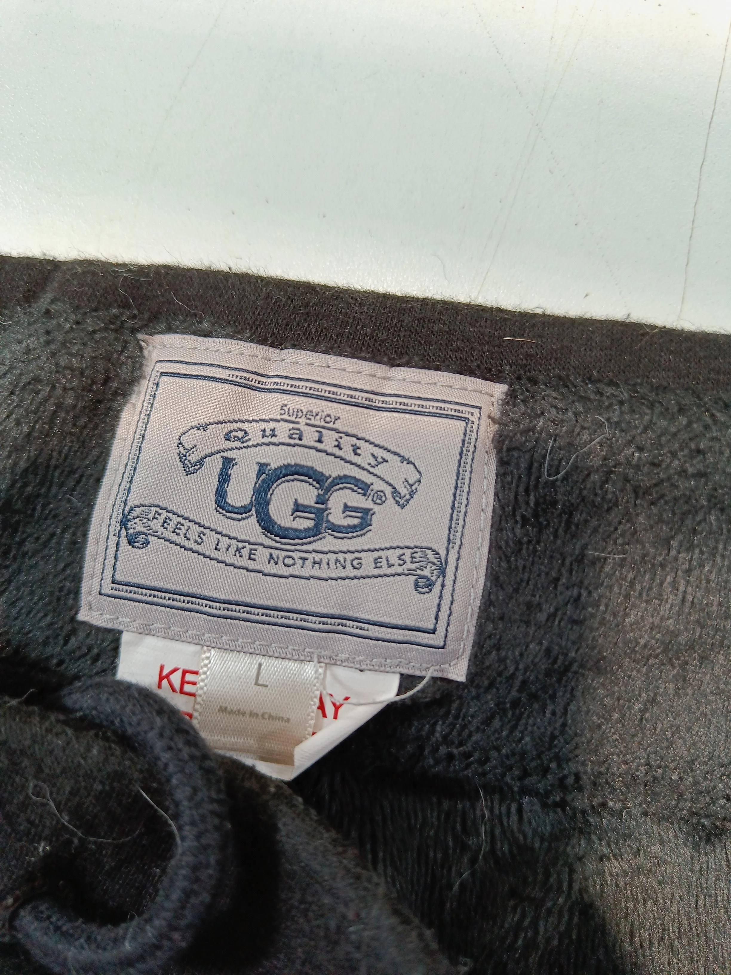 UGG Women's Sports Bottoms L Black 100% Other Wide-Leg Sweatpants - Image 6