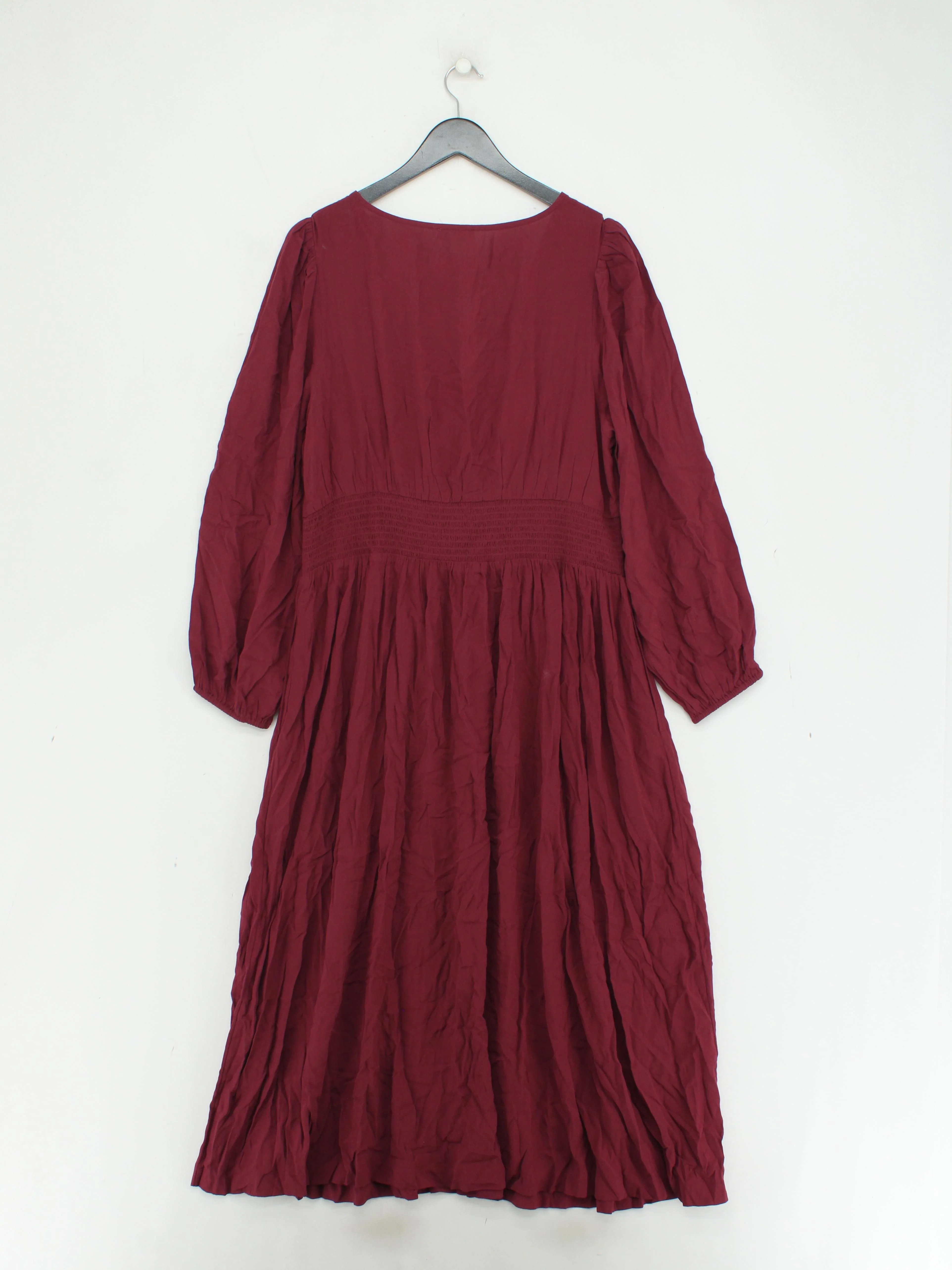 Unfolded Jumper Midi Dress UK20 in Red - Image 2