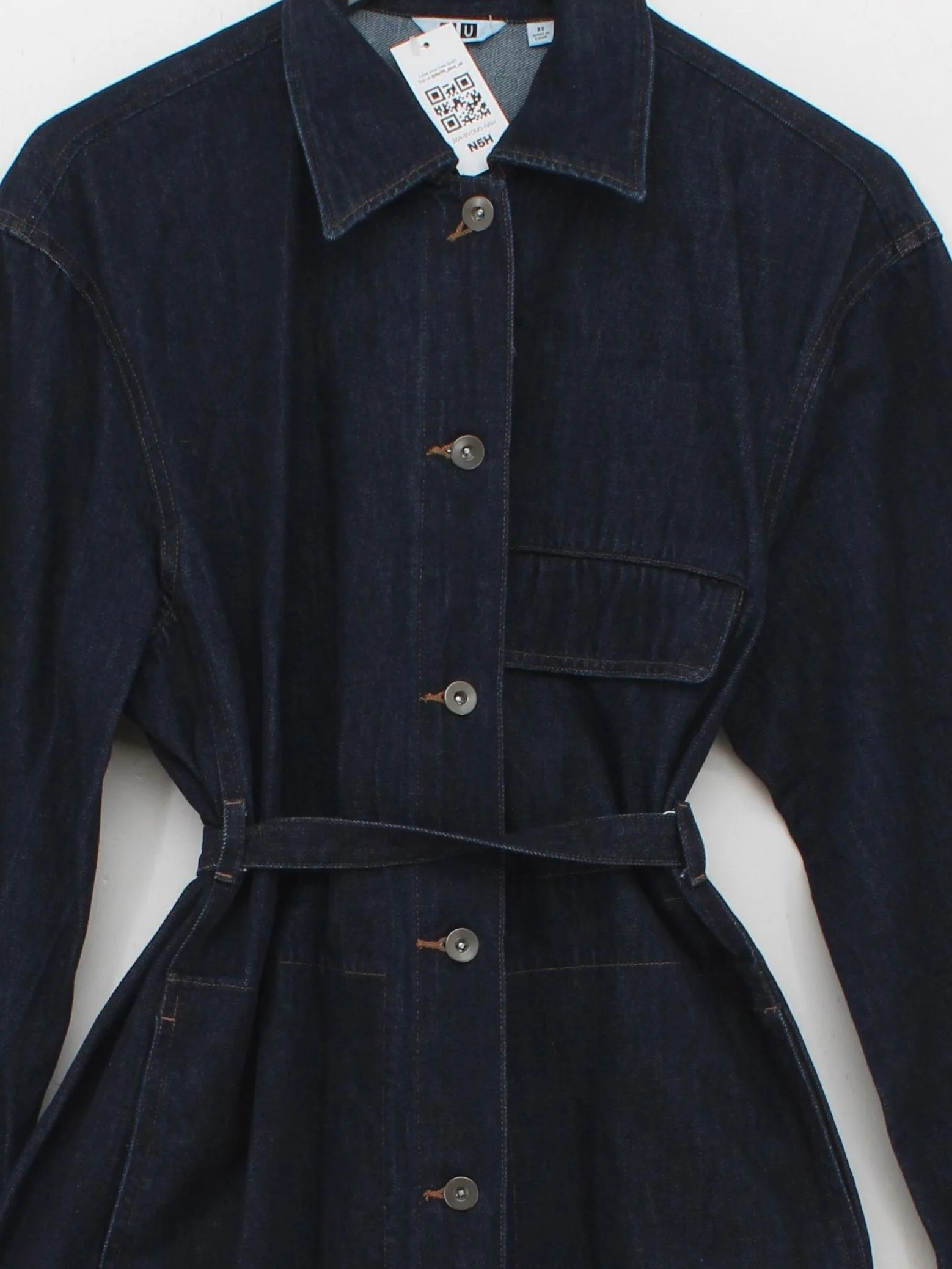 Uniqlo & Lemaire Shirt Maxi Dress XS in Blue - Image 3