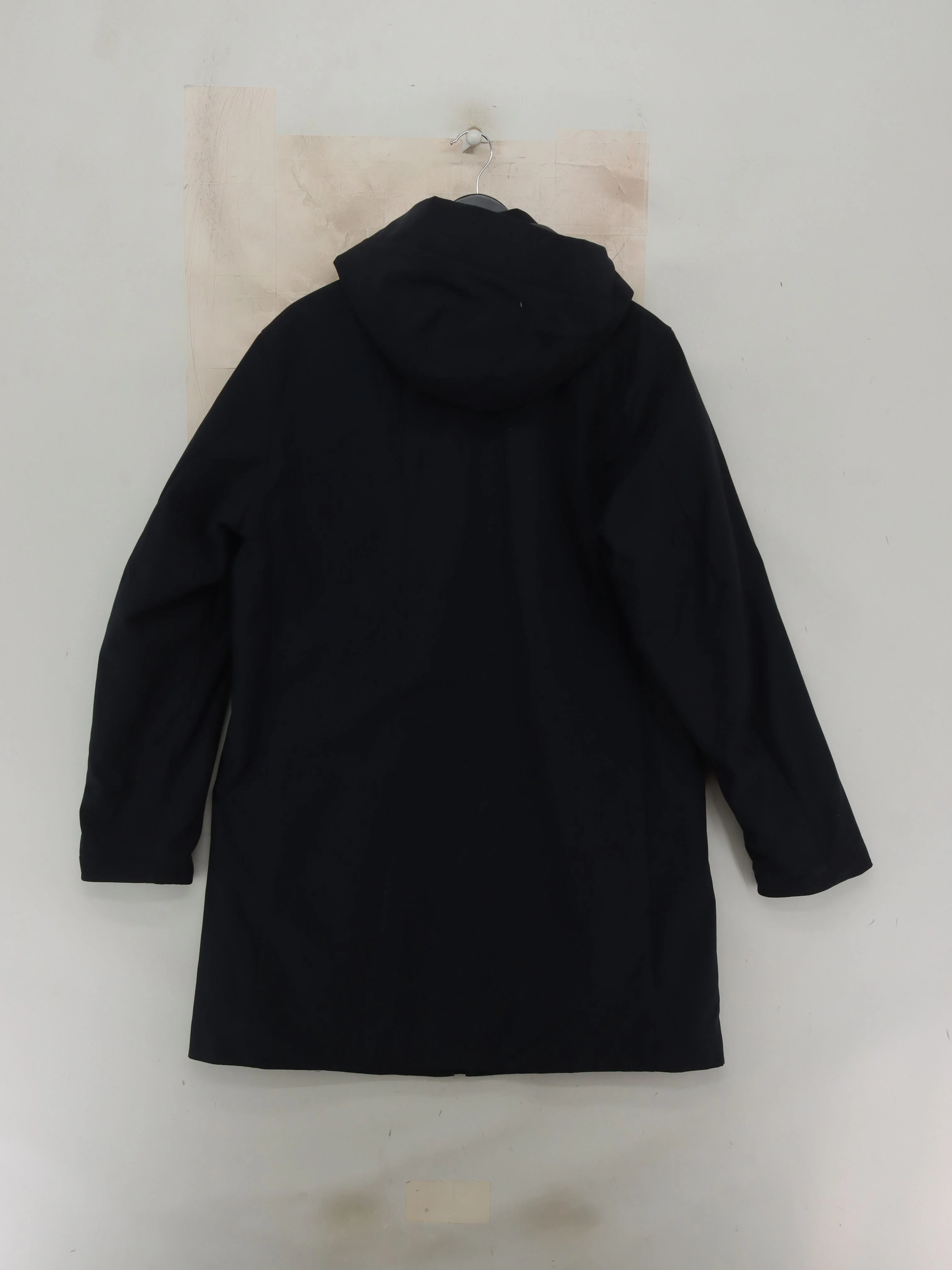 Uniqlo Men's Coat S Black Polyester with Viscose, Other Puffer Jacket - Image 2