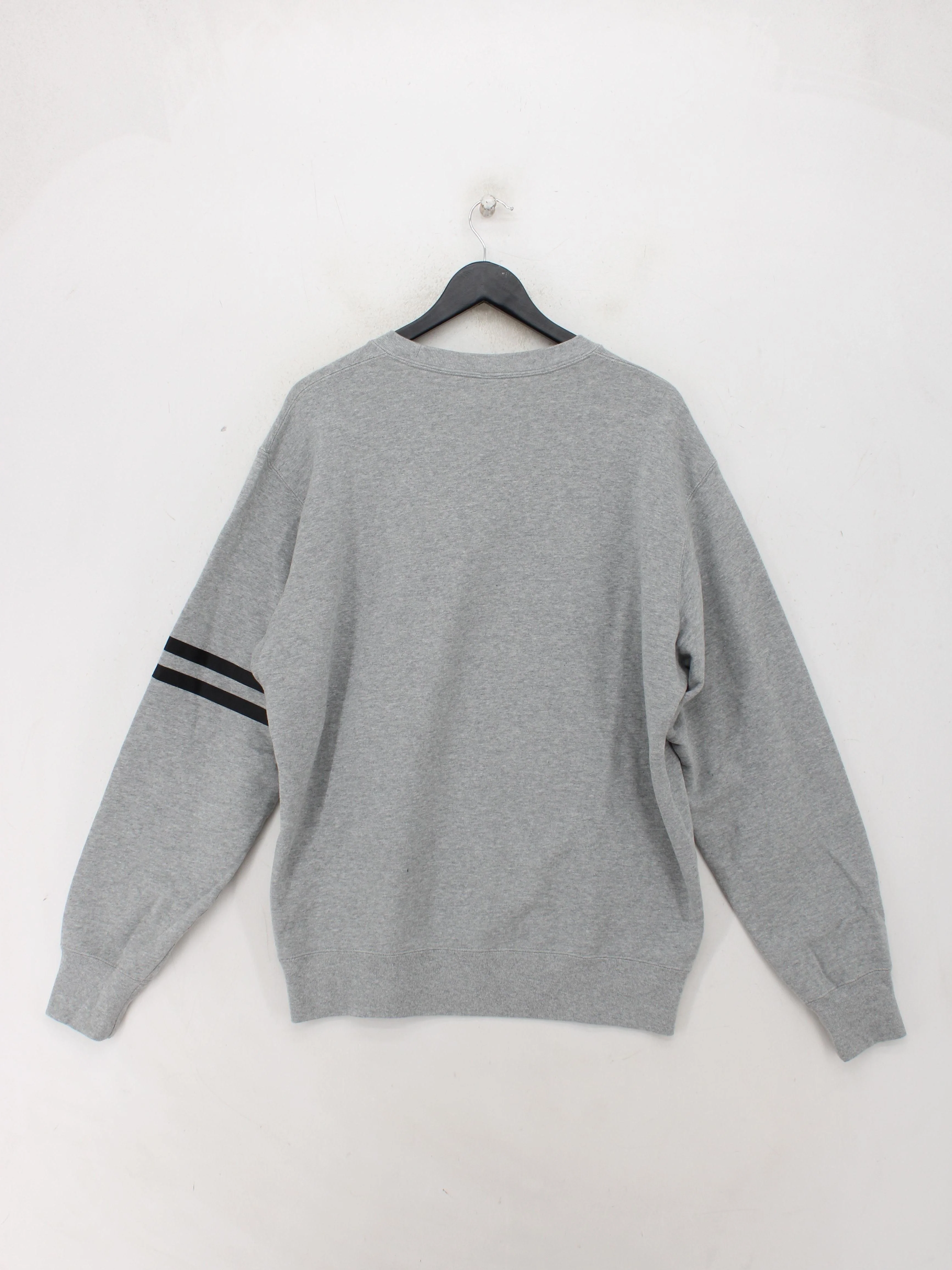 Uniqlo Men's Hoodie L Grey Graphic Cotton with Polyester Pullover - Image 2