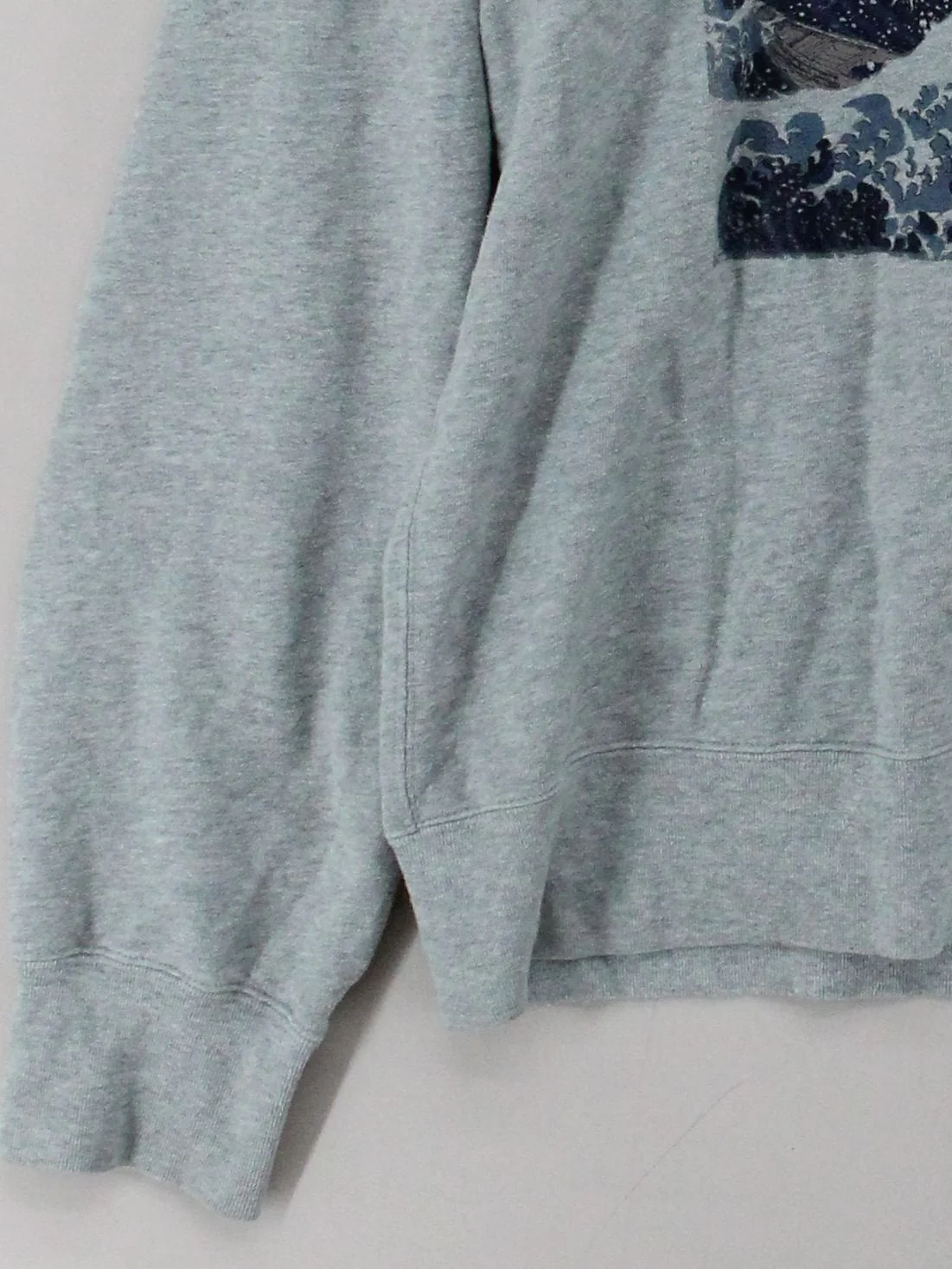 Uniqlo Men's Hoodie L Grey Graphic Cotton with Polyester Pullover - Image 4