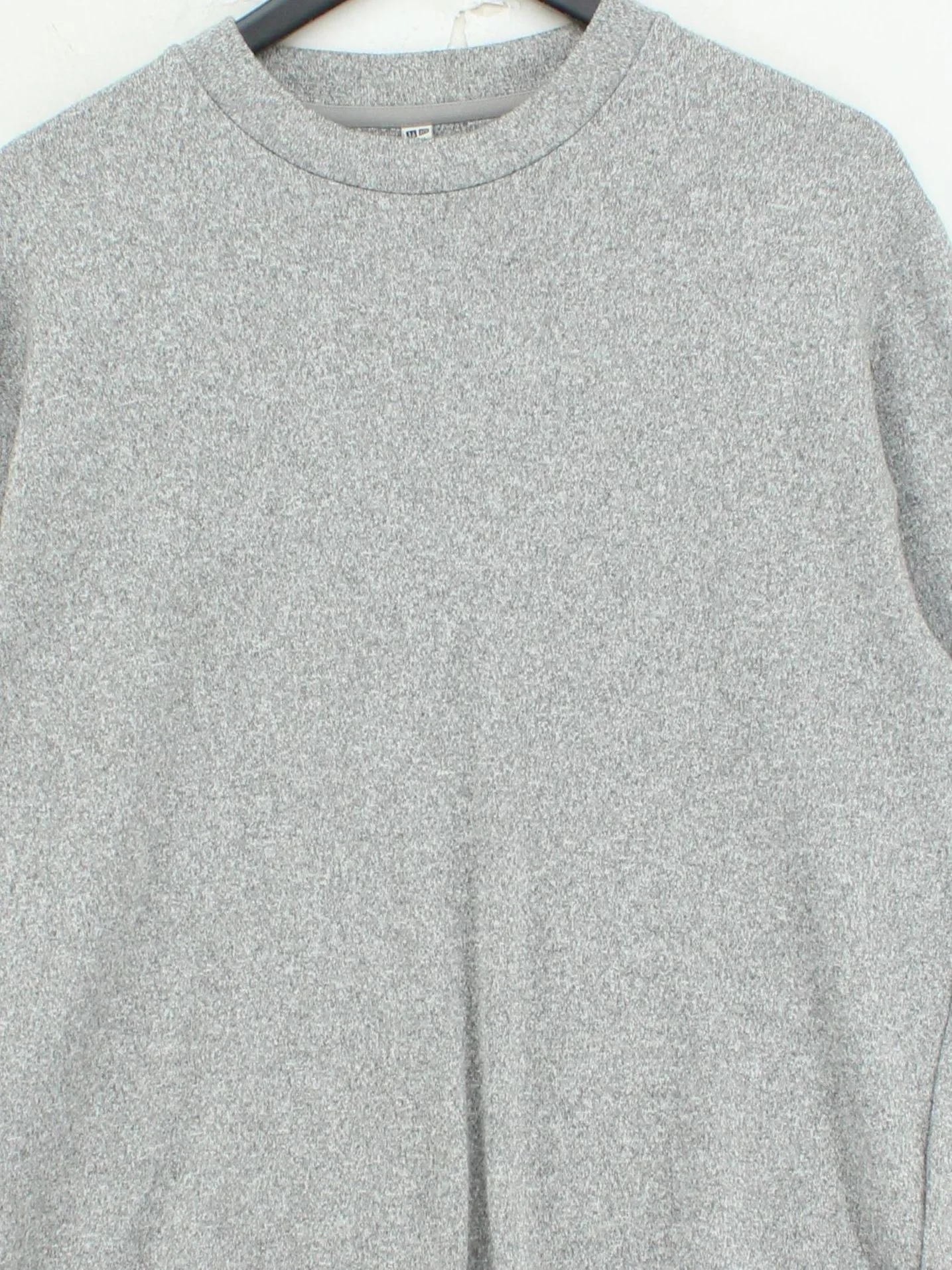Uniqlo Men's Hoodie L Grey Polyester with Elastane Pullover - Image 3
