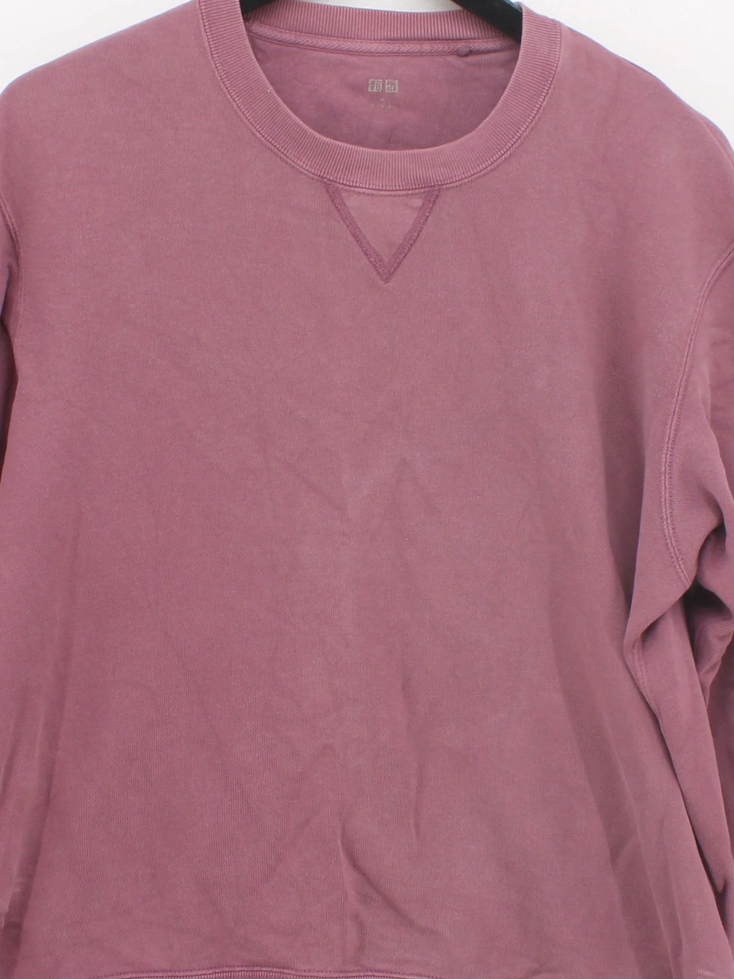 Uniqlo Men's Hoodie M Purple Cotton with Polyester Pullover - Image 3