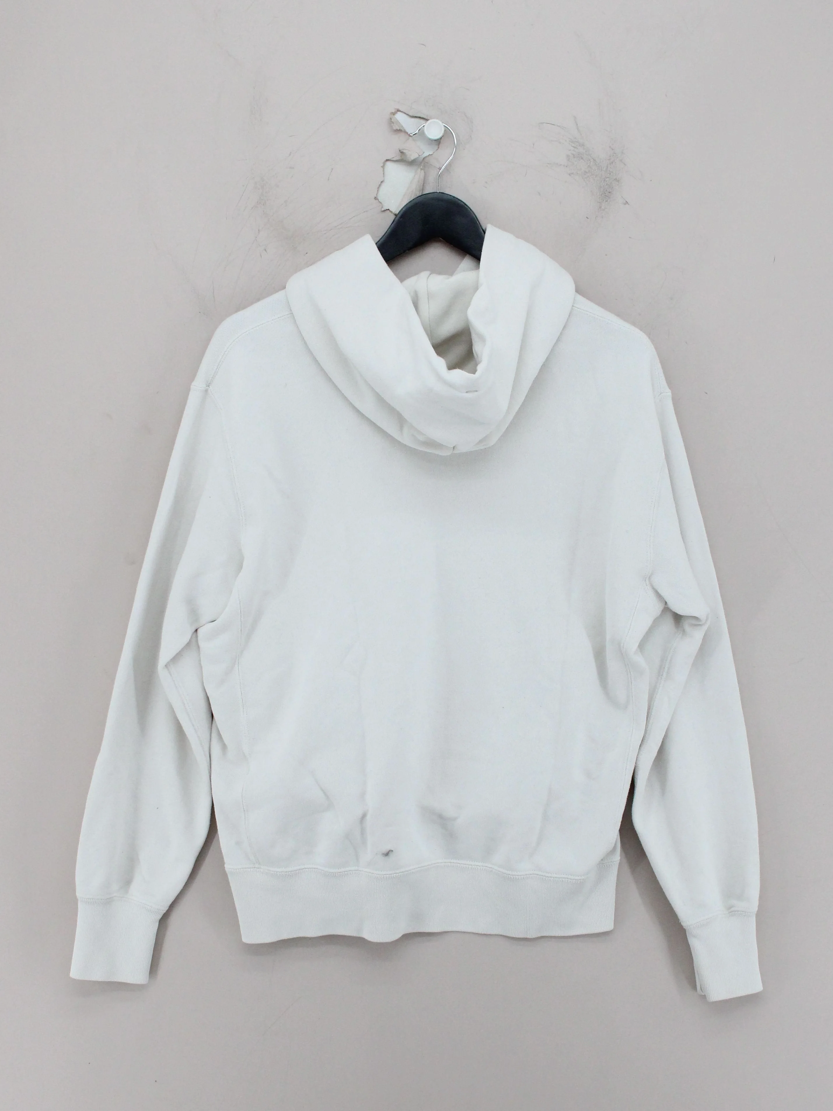 Uniqlo Men's Hoodie S Cream Cotton with Polyester Pullover - Image 2