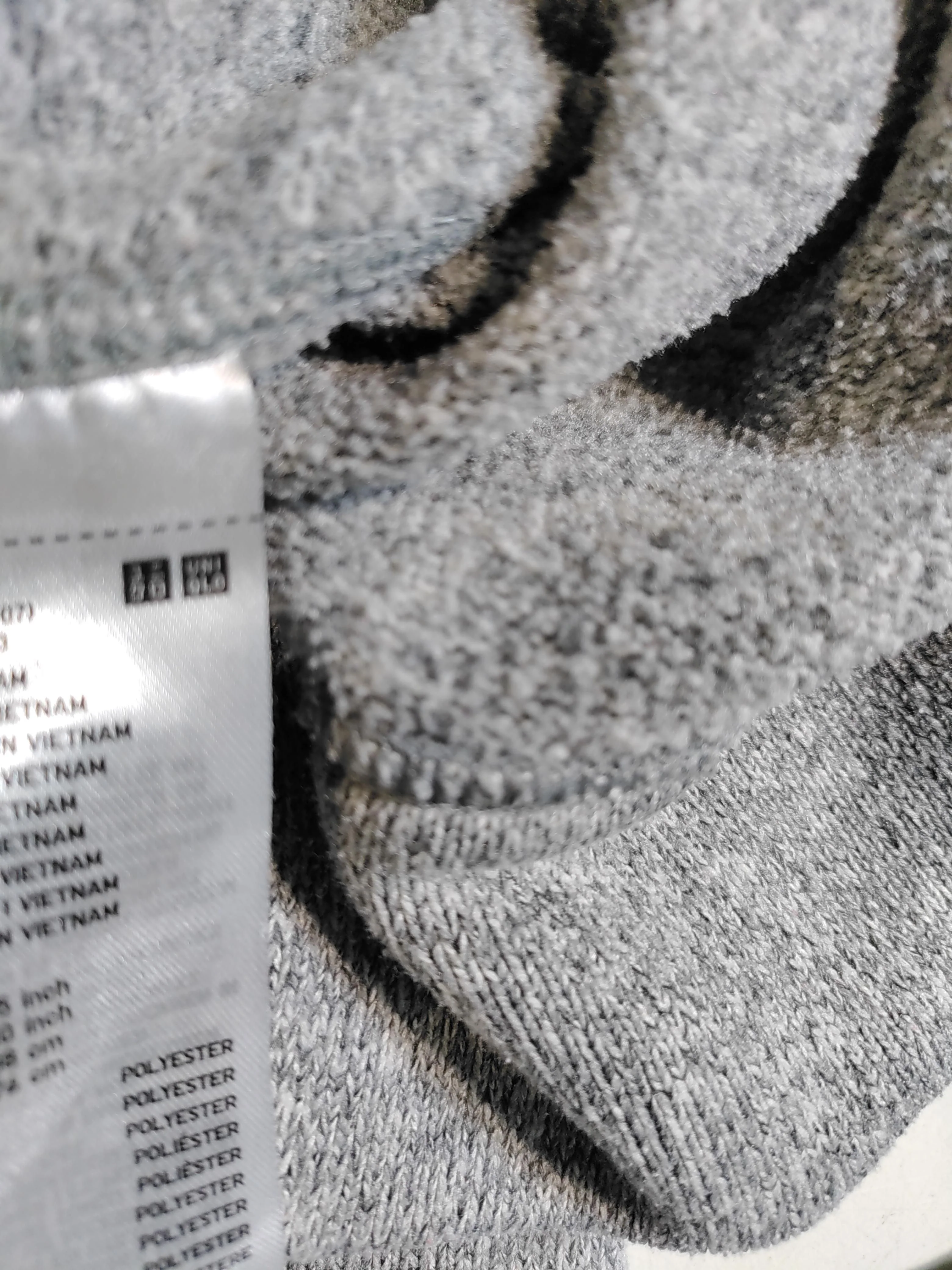 Uniqlo Men's Hoodie XS Grey 100% Polyester Pullover - Image 5