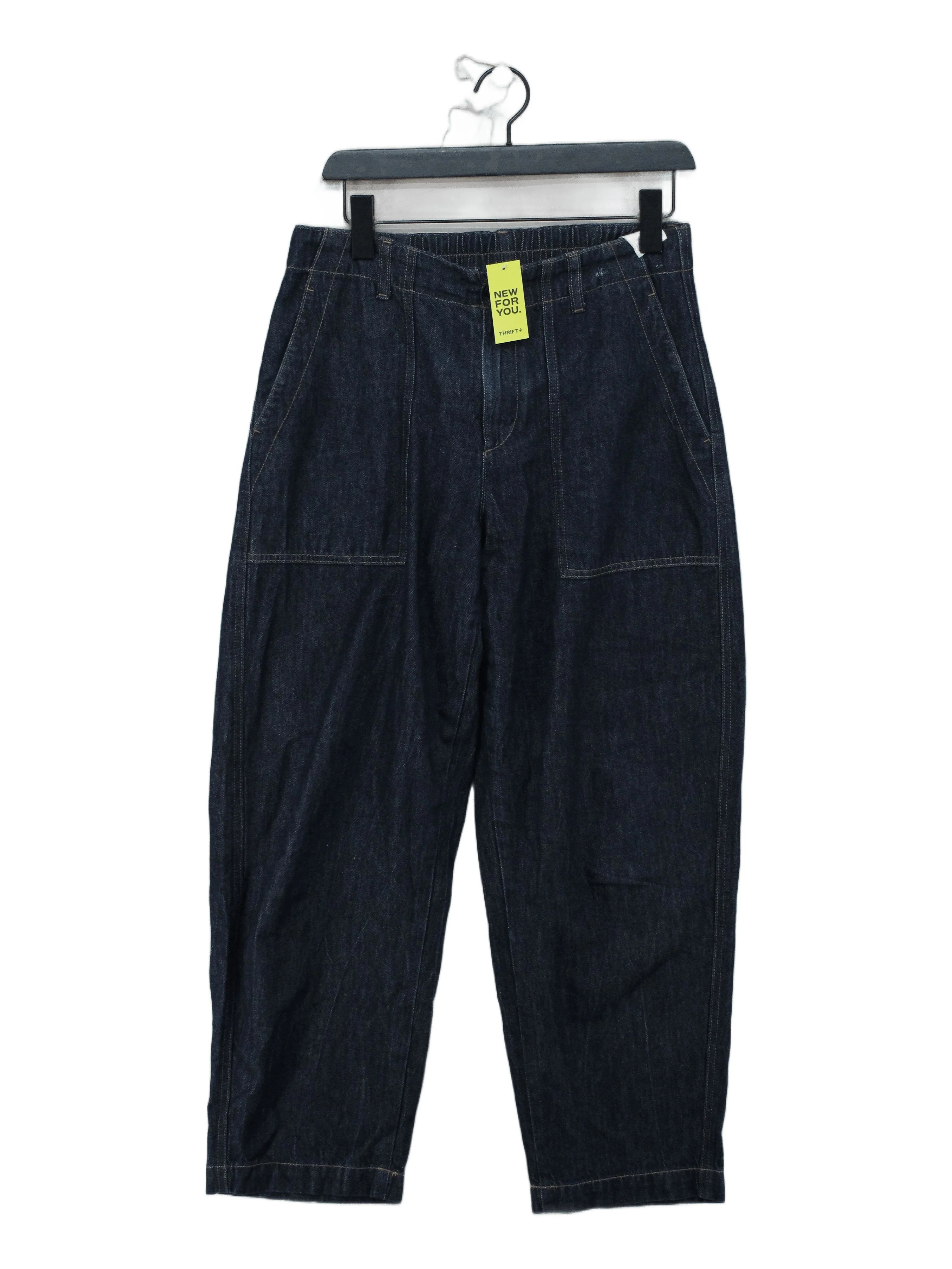 Uniqlo Men's Jeans M Blue 100% Cotton Wide-Leg