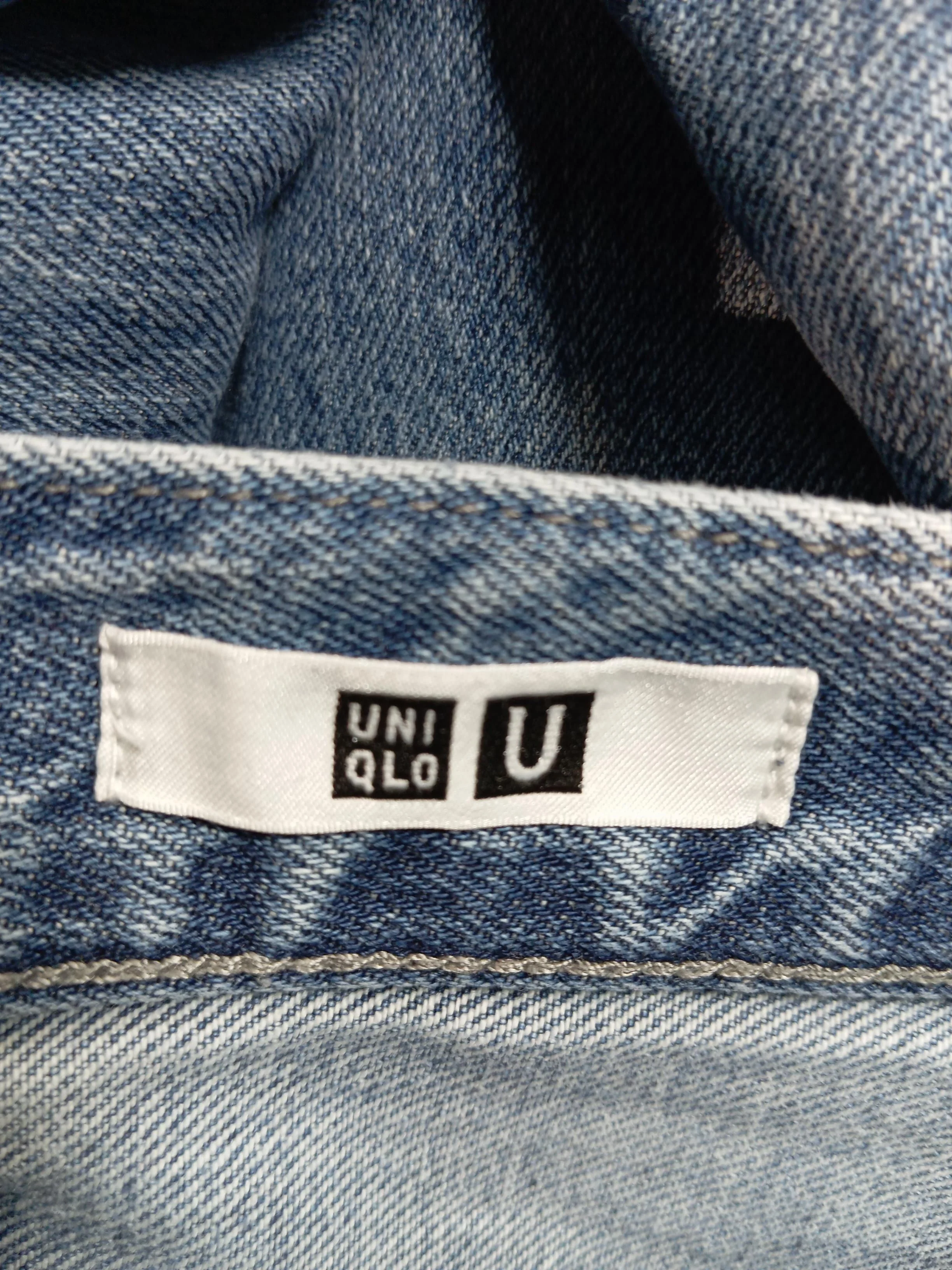 Uniqlo Men's Jeans W 25 in Blue Cotton with Lyocell Modal Wide-Leg - Image 5