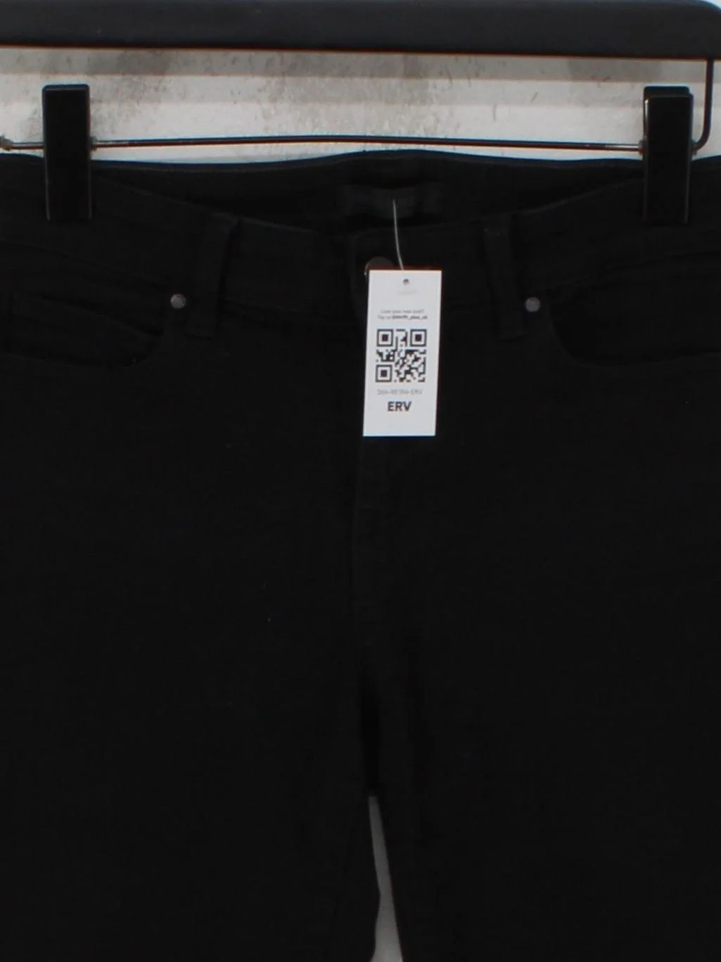 Uniqlo Men's Jeans W 26 in Black Cotton with Polyester, Elastane Straight - Image 3