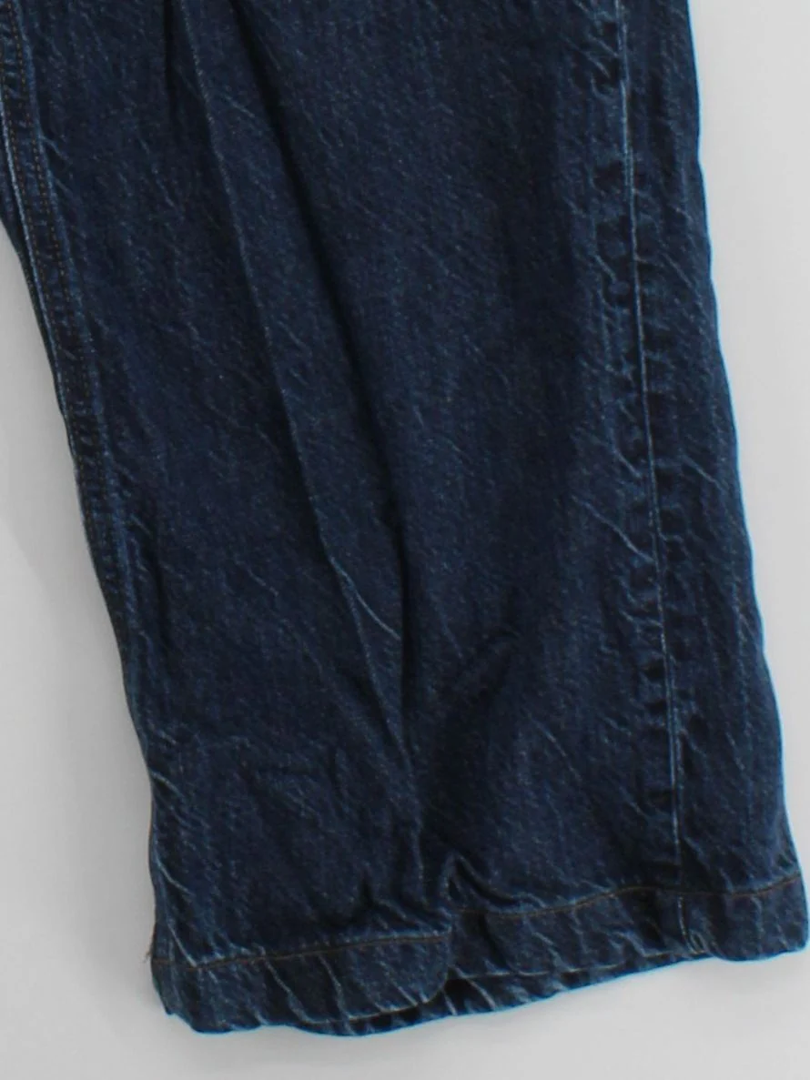 Uniqlo Men's Jeans W 26 in Blue Lyocell Modal with Cotton, Linen Wide-Leg - Image 4