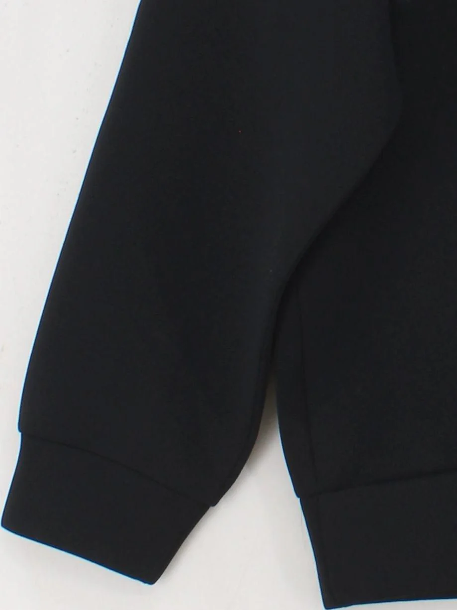 Uniqlo Men's Jumper L Black Polyester with Elastane Round Neck Pullover - Image 4