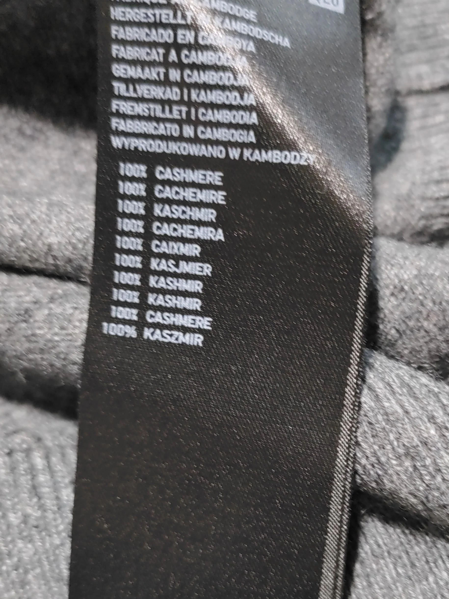 Uniqlo Men's Jumper M Grey 100% Cashmere Crew Neck Pullover - Image 6
