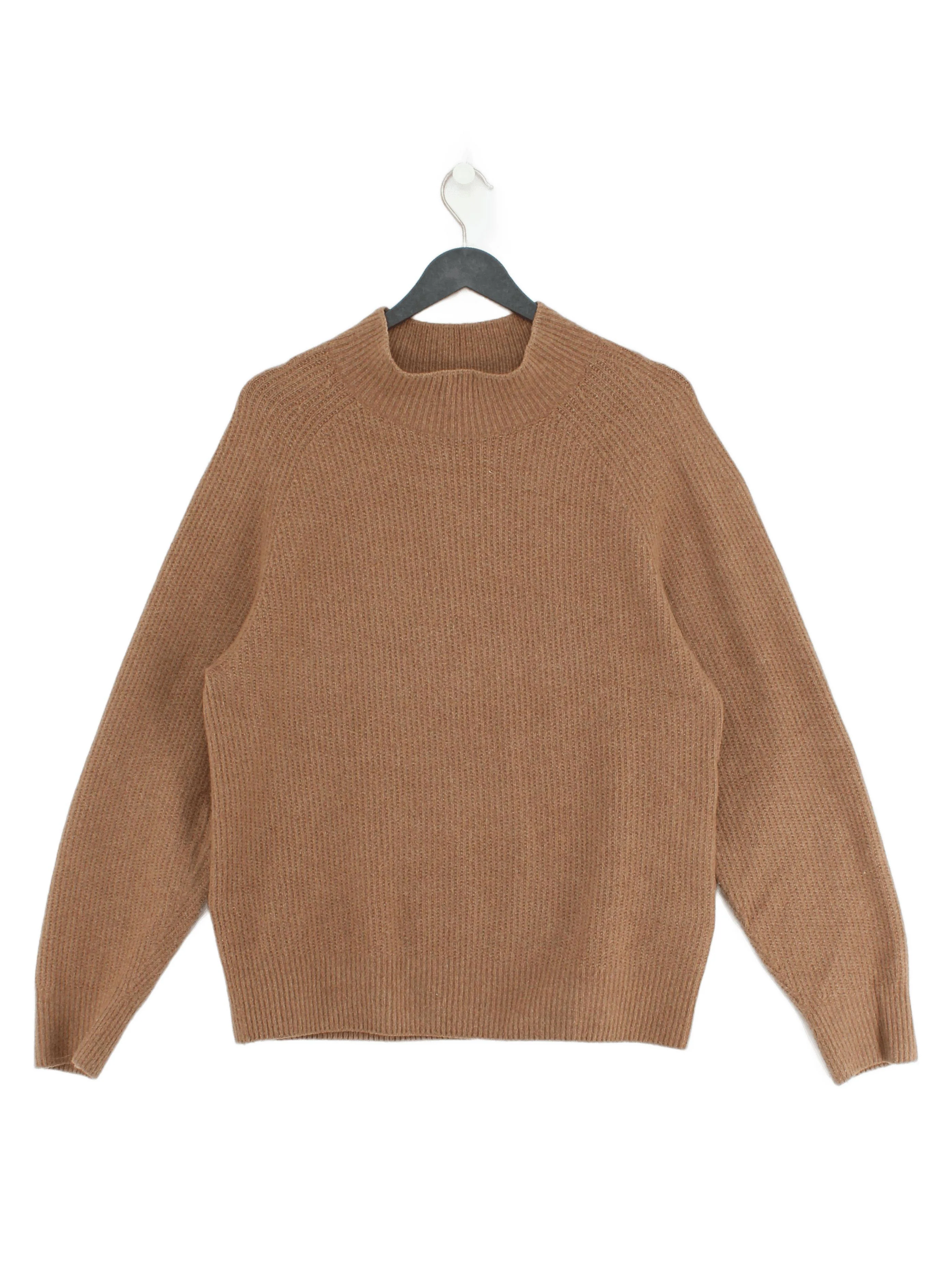 Uniqlo Men's Jumper S Brown Acrylic with Polyamide, Cotton, Elastane Pullover