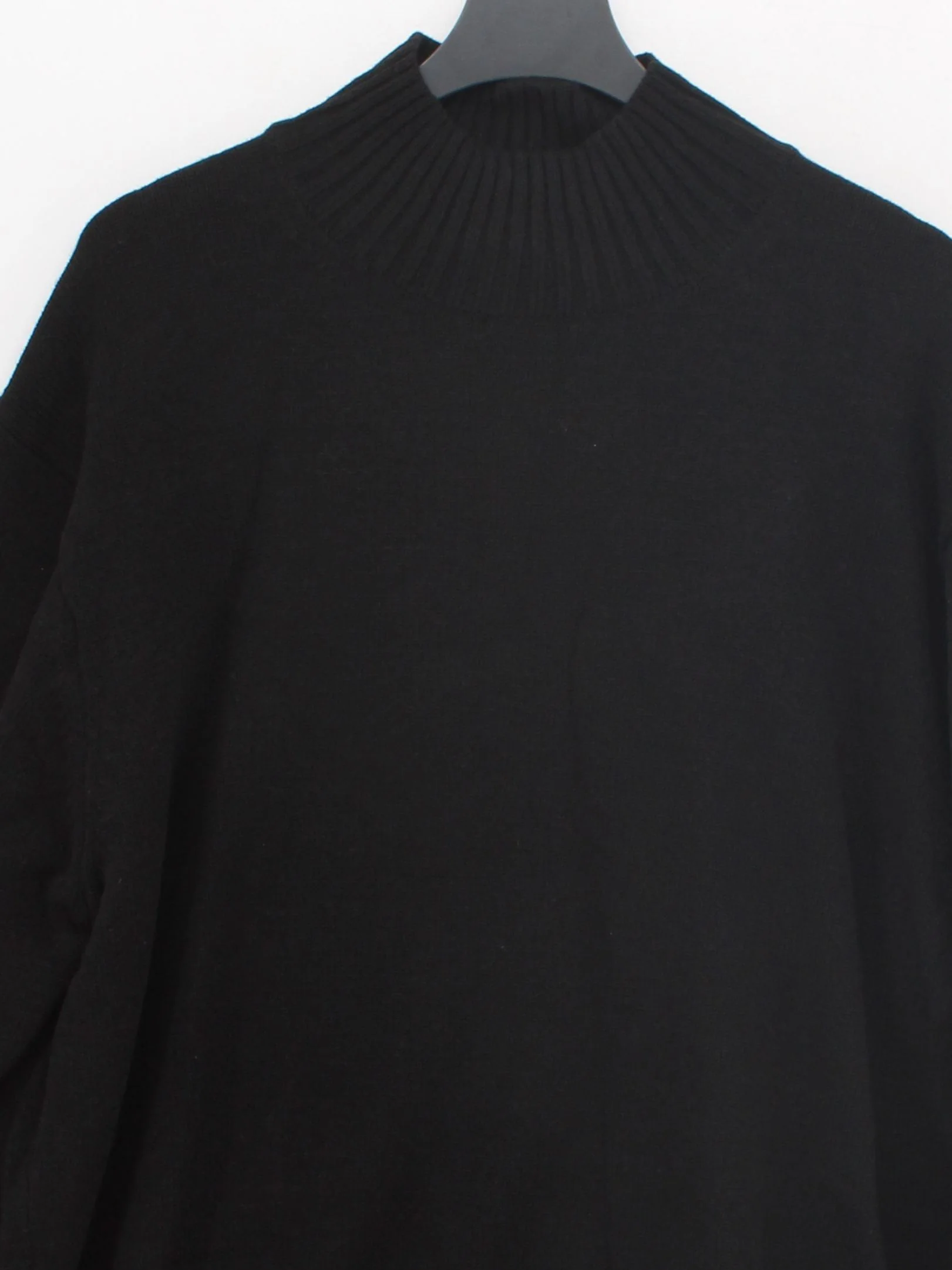 Uniqlo Men's Jumper XL Black Acrylic with Polyamide, Wool Mock Neck Pullover - Image 3