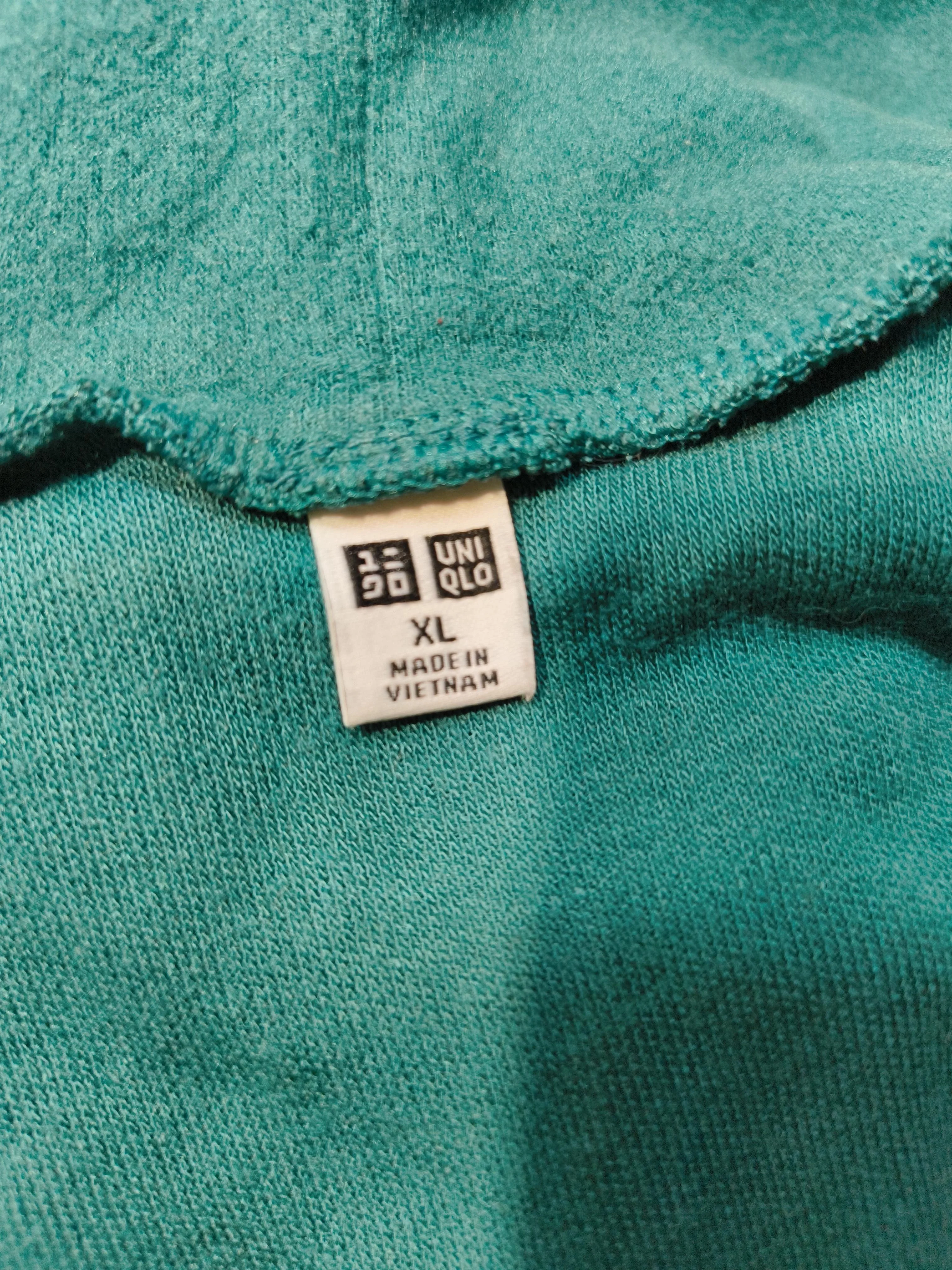 Uniqlo Men's Jumper XL Green Acrylic with Rayon Roll Neck Pullover - Image 5