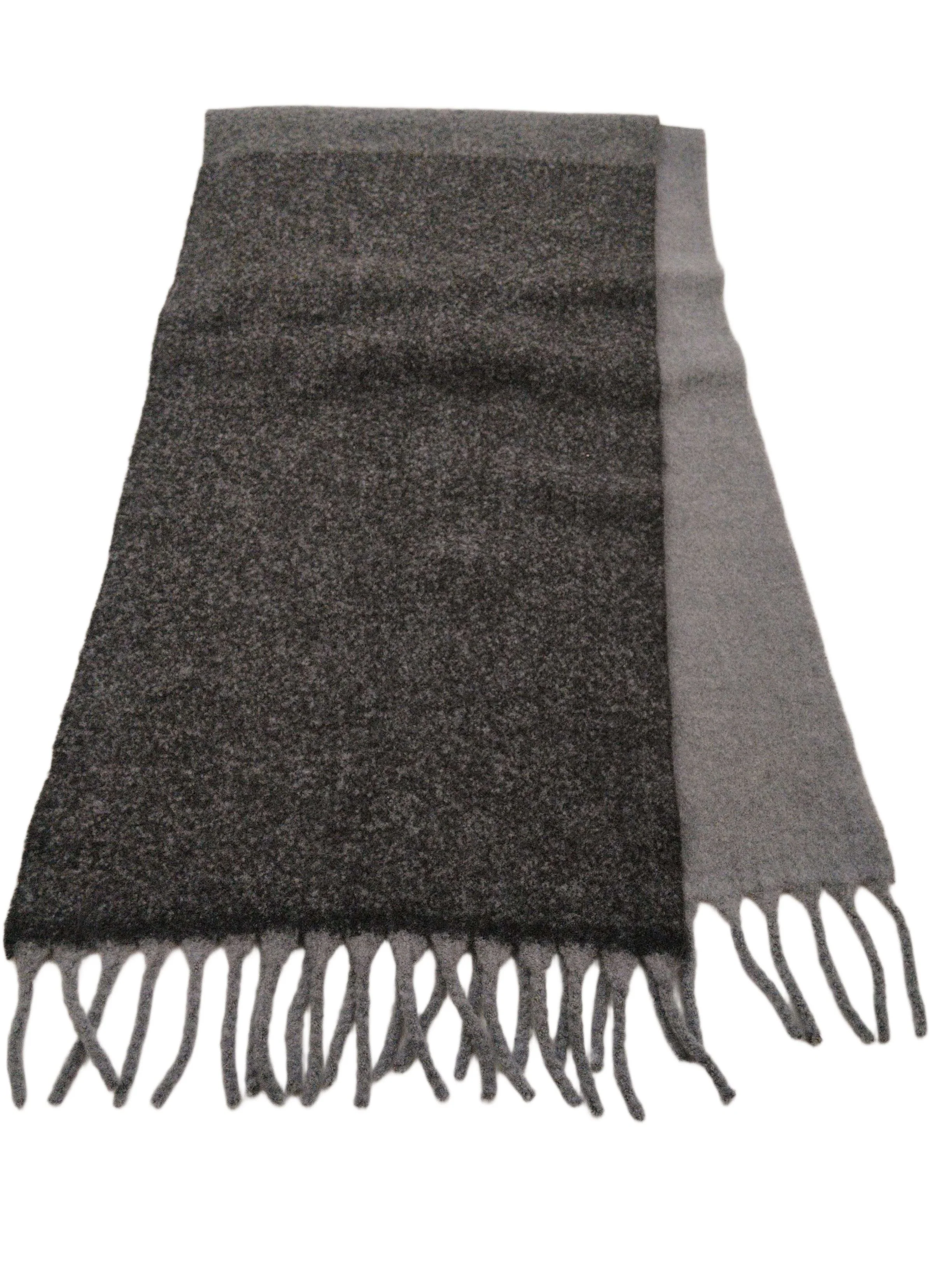 Uniqlo Men's Scarf Grey 100% Wool Scarf