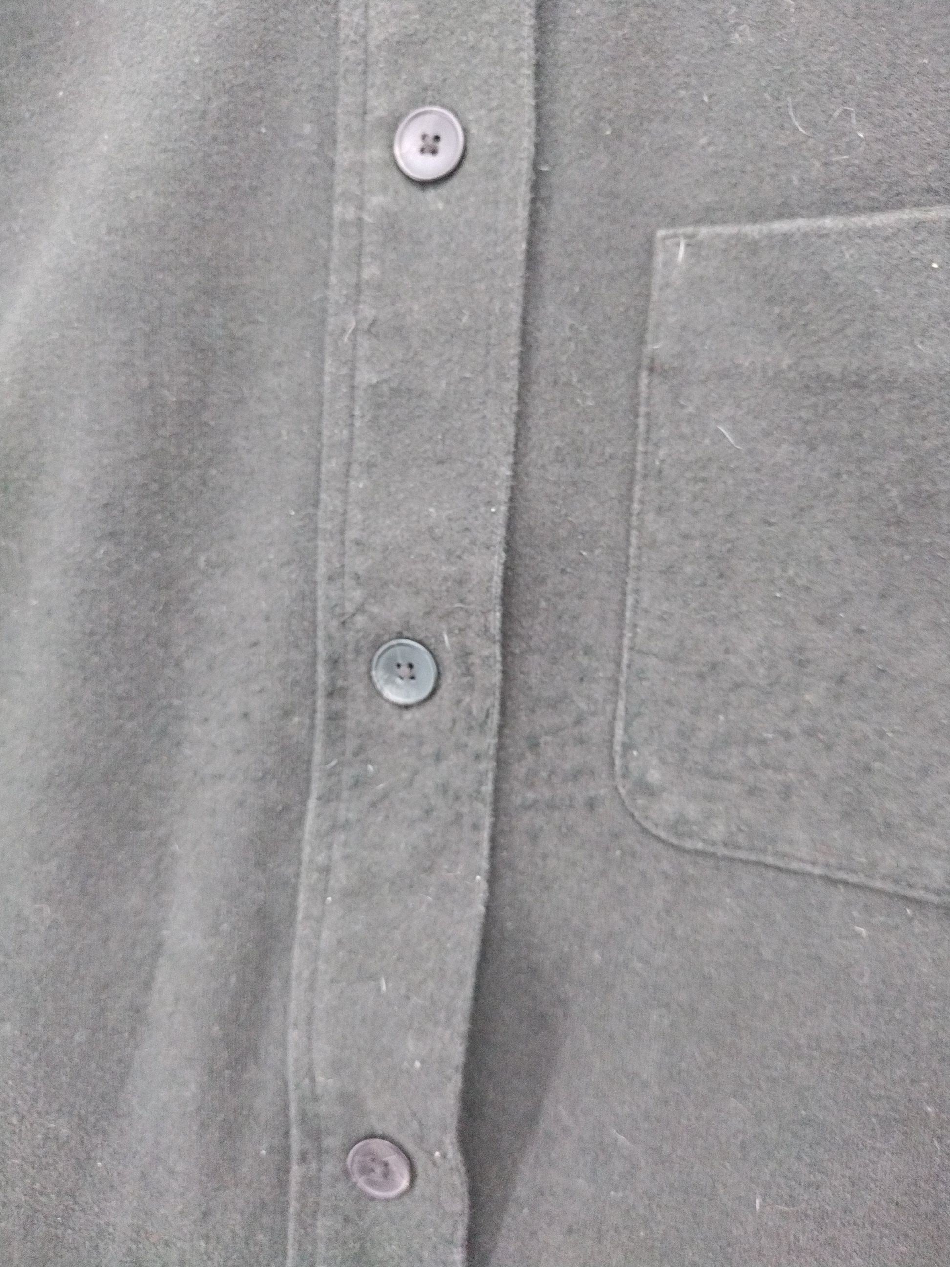 Uniqlo Men's Shirt M Green Cotton with Polyester Basic - Image 6