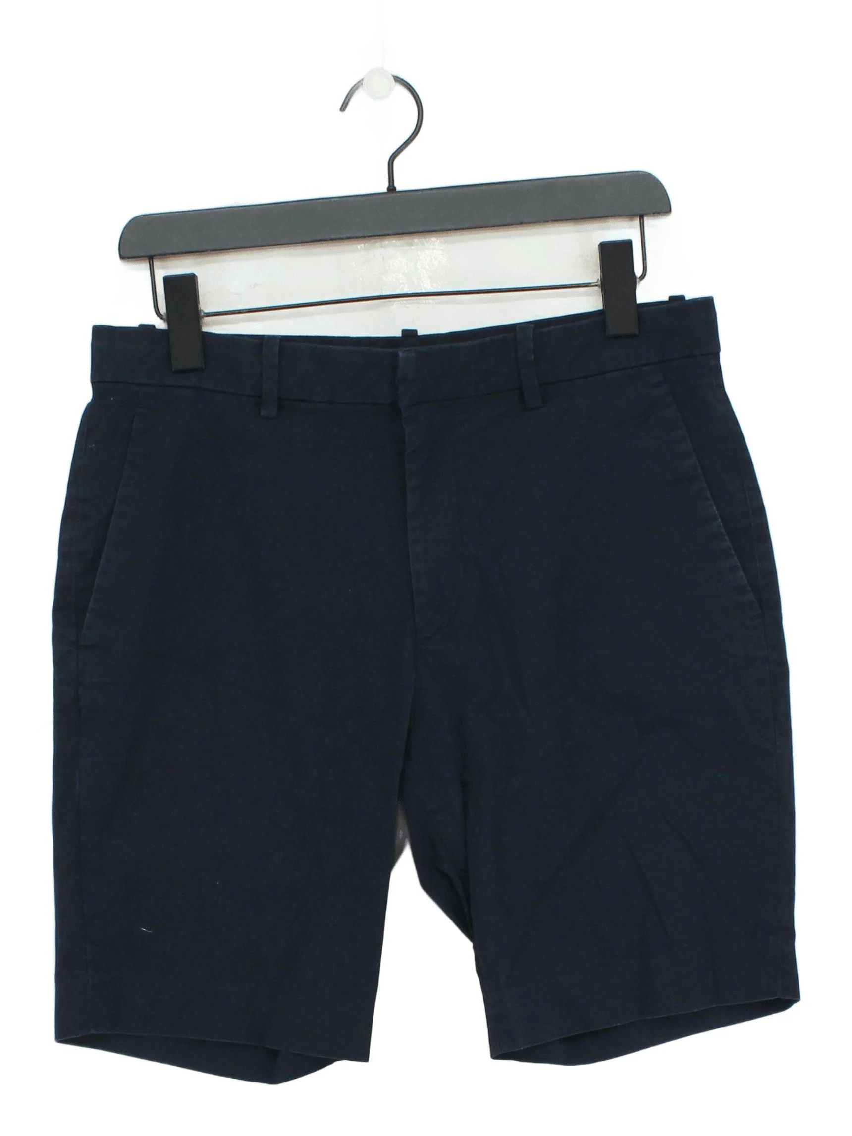 Uniqlo Men's Shorts M Blue Cotton with Elastane Chino