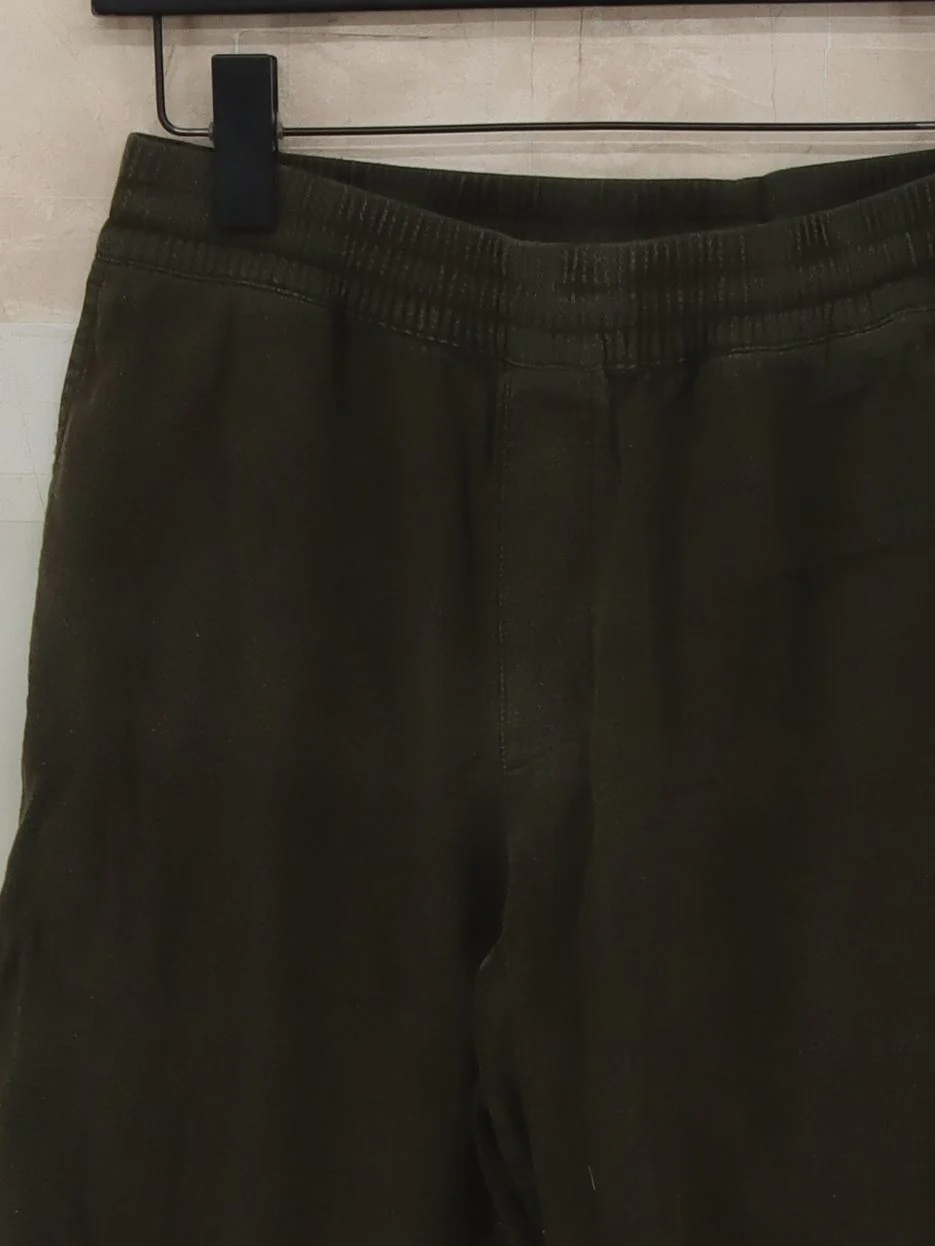 Uniqlo Men's Sports Bottoms M Green Cotton with Elastane Tapered Sweatpants - Image 3