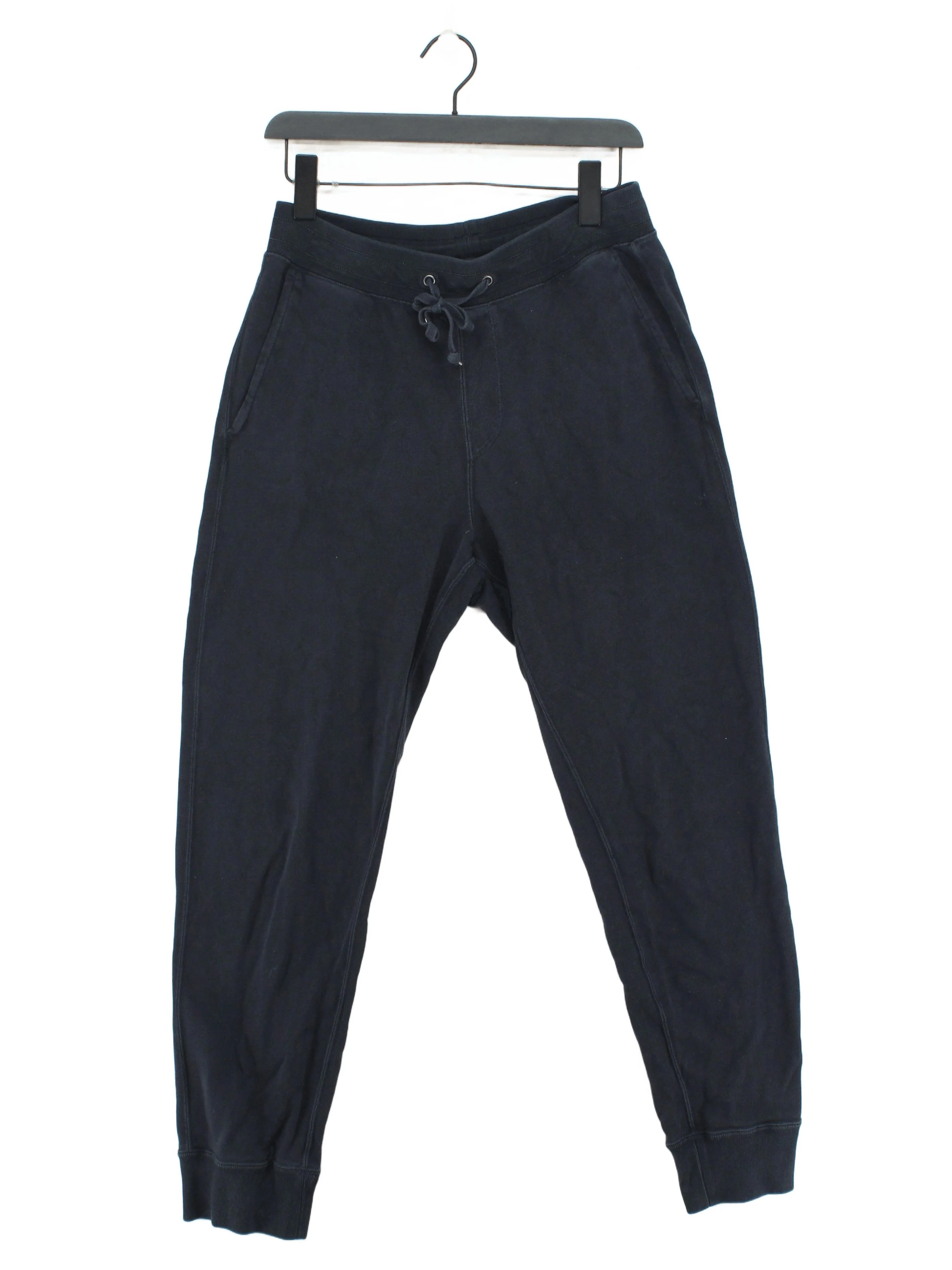 Uniqlo Men's Sports Bottoms S Blue Cotton with Polyester Tapered Sweatpants