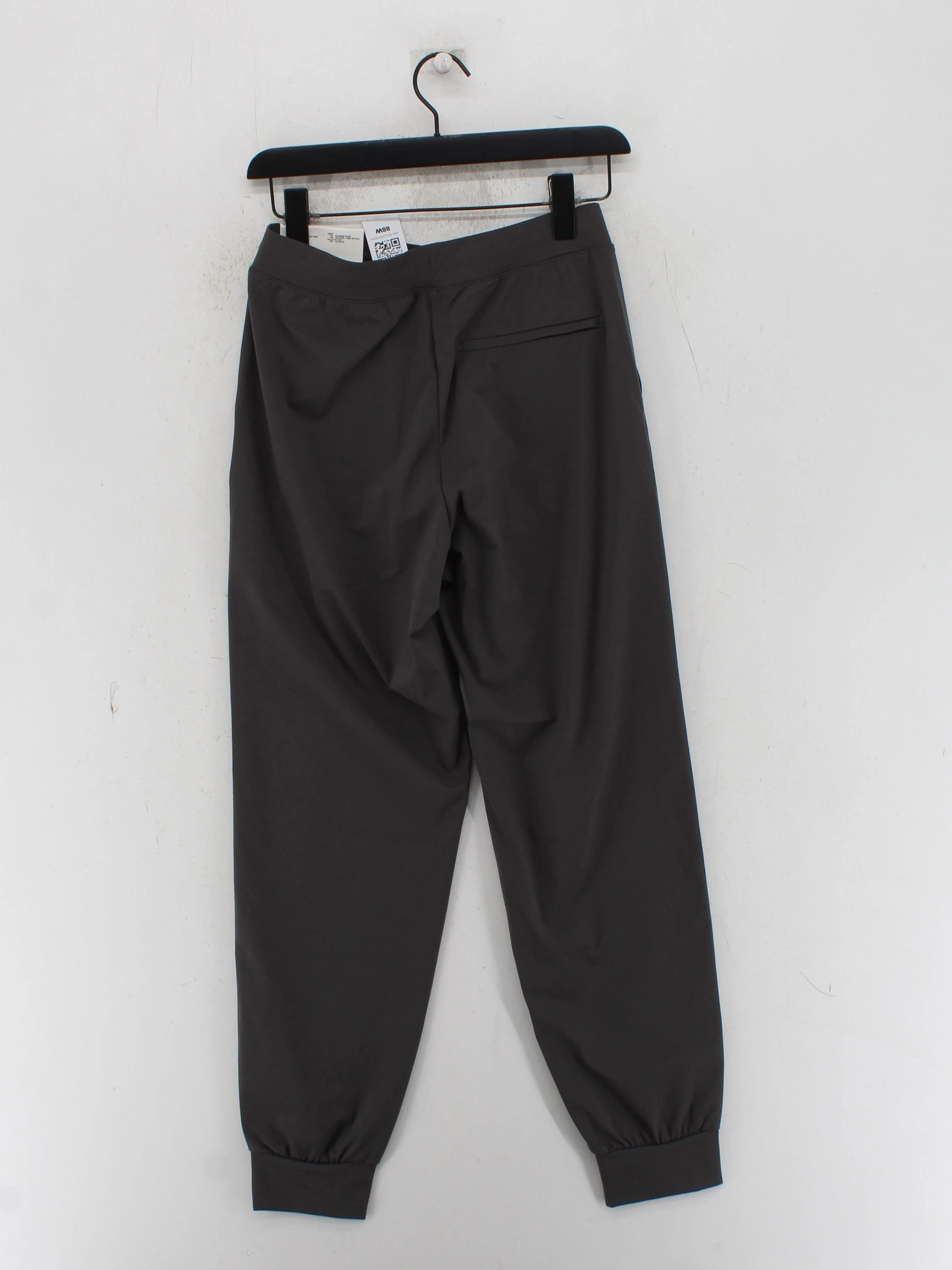 Uniqlo Men's Sports Bottoms S Grey Polyester with Elastane, Polyester Sweatpants - Image 2