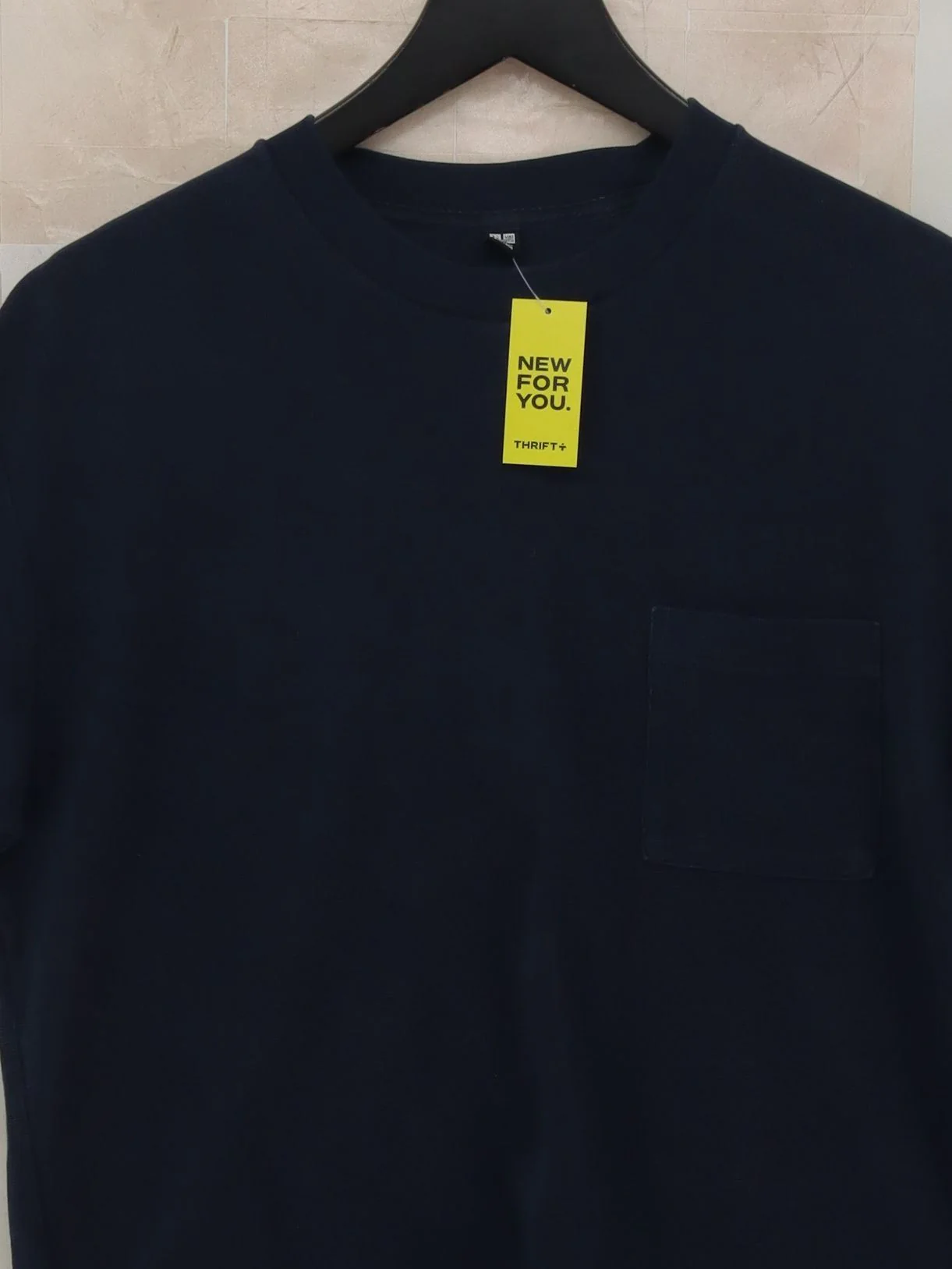 Uniqlo Men's T-Shirt M Blue 100% Cotton Basic - Image 3