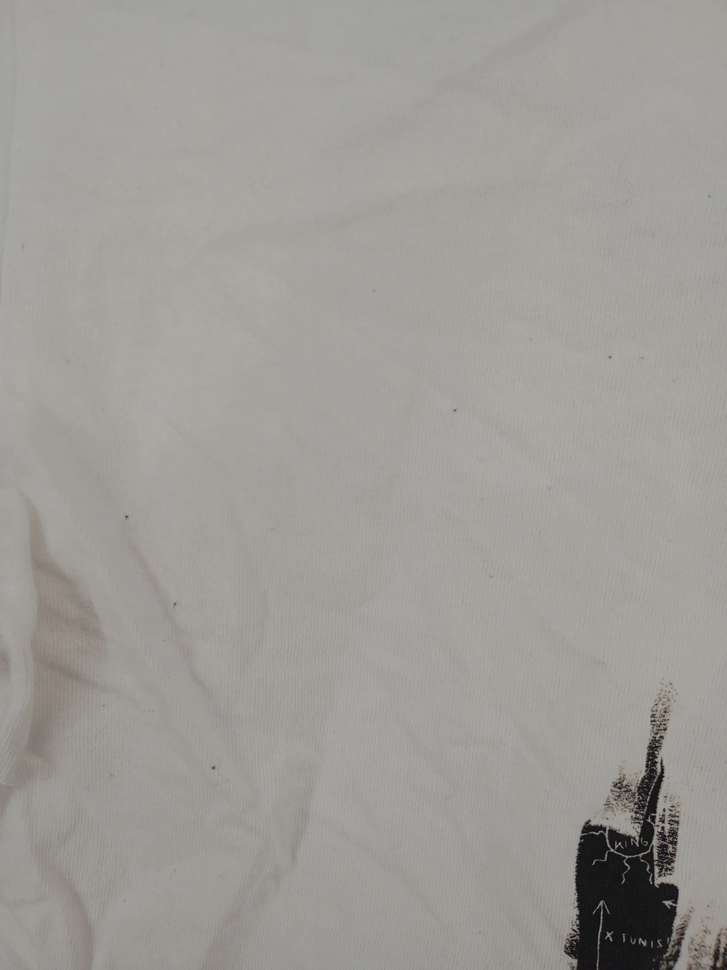 Uniqlo Men's T-Shirt M White Graphic 100% Cotton Basic - Image 5
