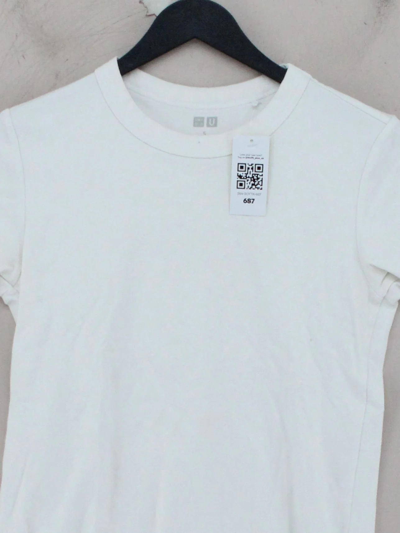 Uniqlo Men's T-Shirt S White 100% Cotton Basic - Image 3