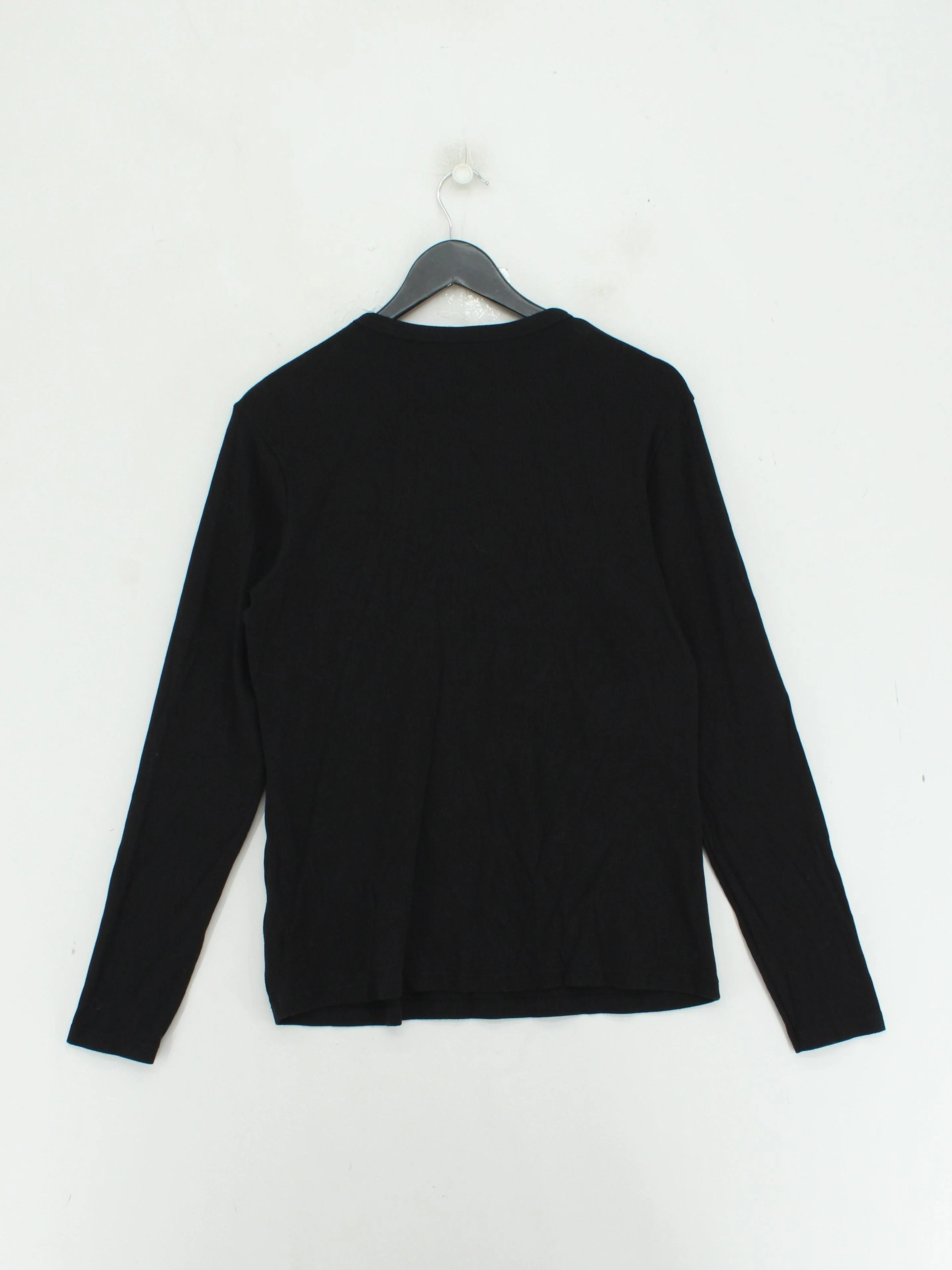 Uniqlo Men's T-Shirt XL Black Cotton with Viscose, Elastane Basic - Image 2