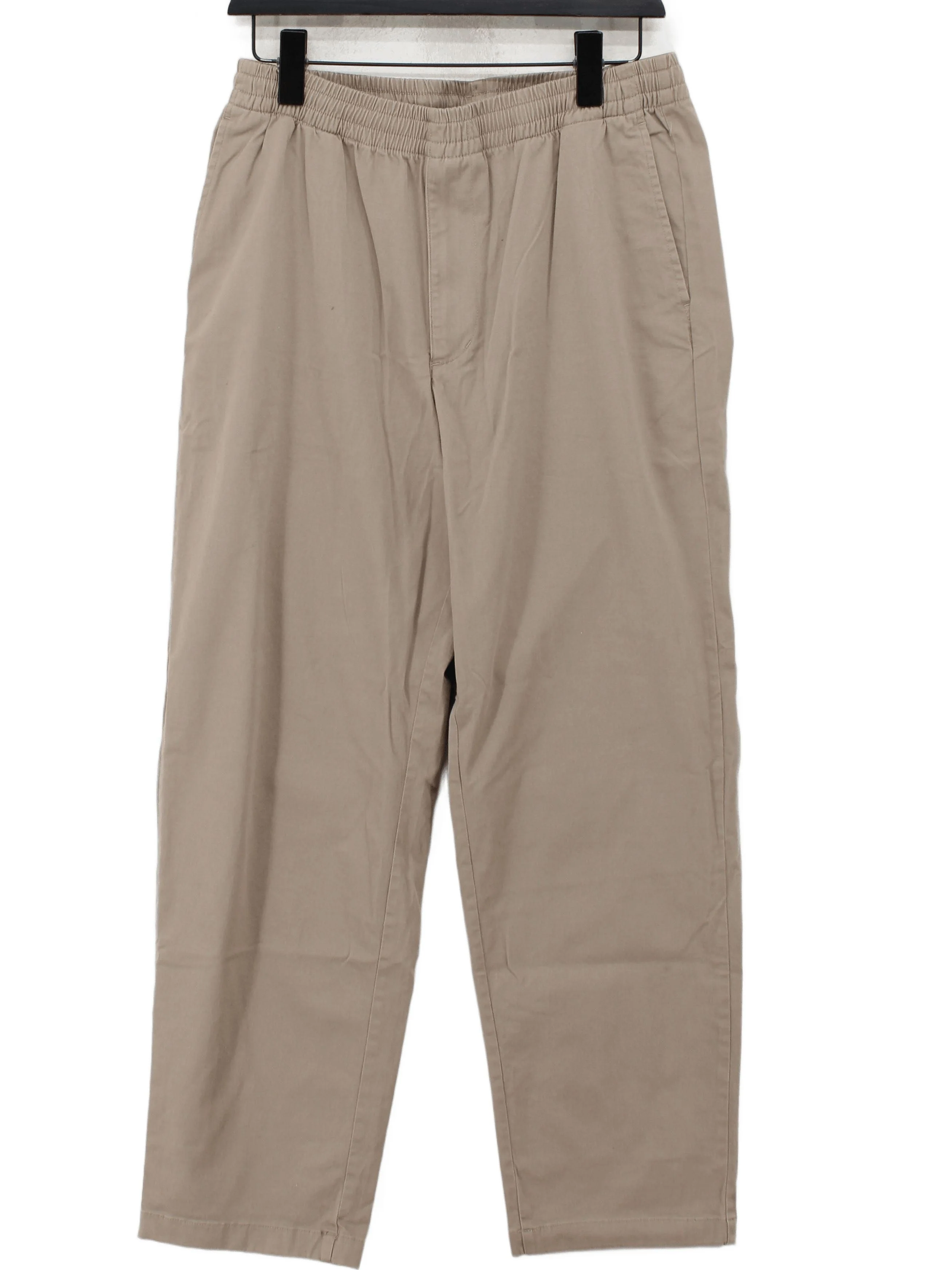 Uniqlo Men's Trousers M Tan Cotton with Elastane Straight Chino