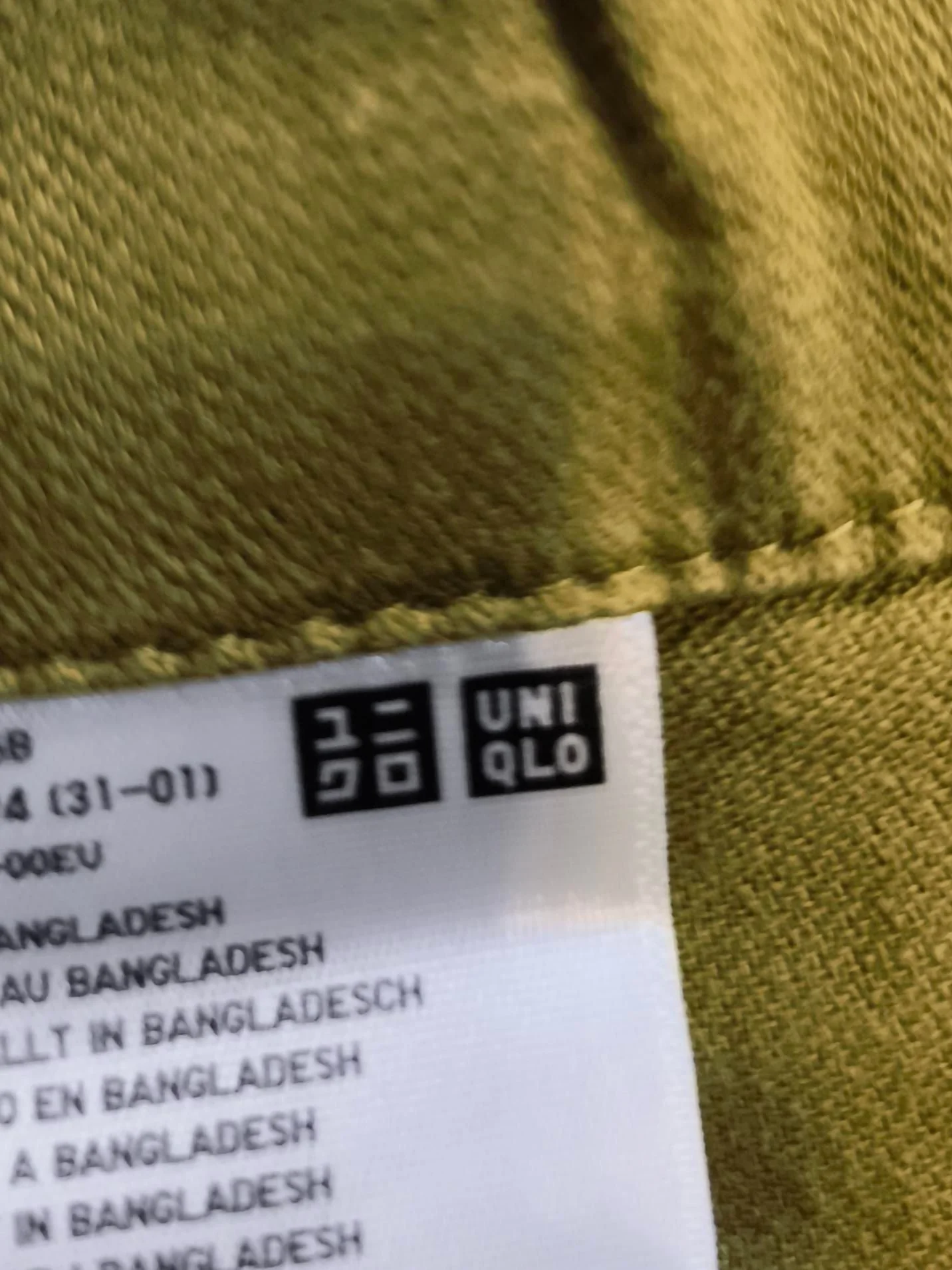 Uniqlo Men's Trousers W 25 in Green 100% Cotton Wide-Leg Chino - Image 6