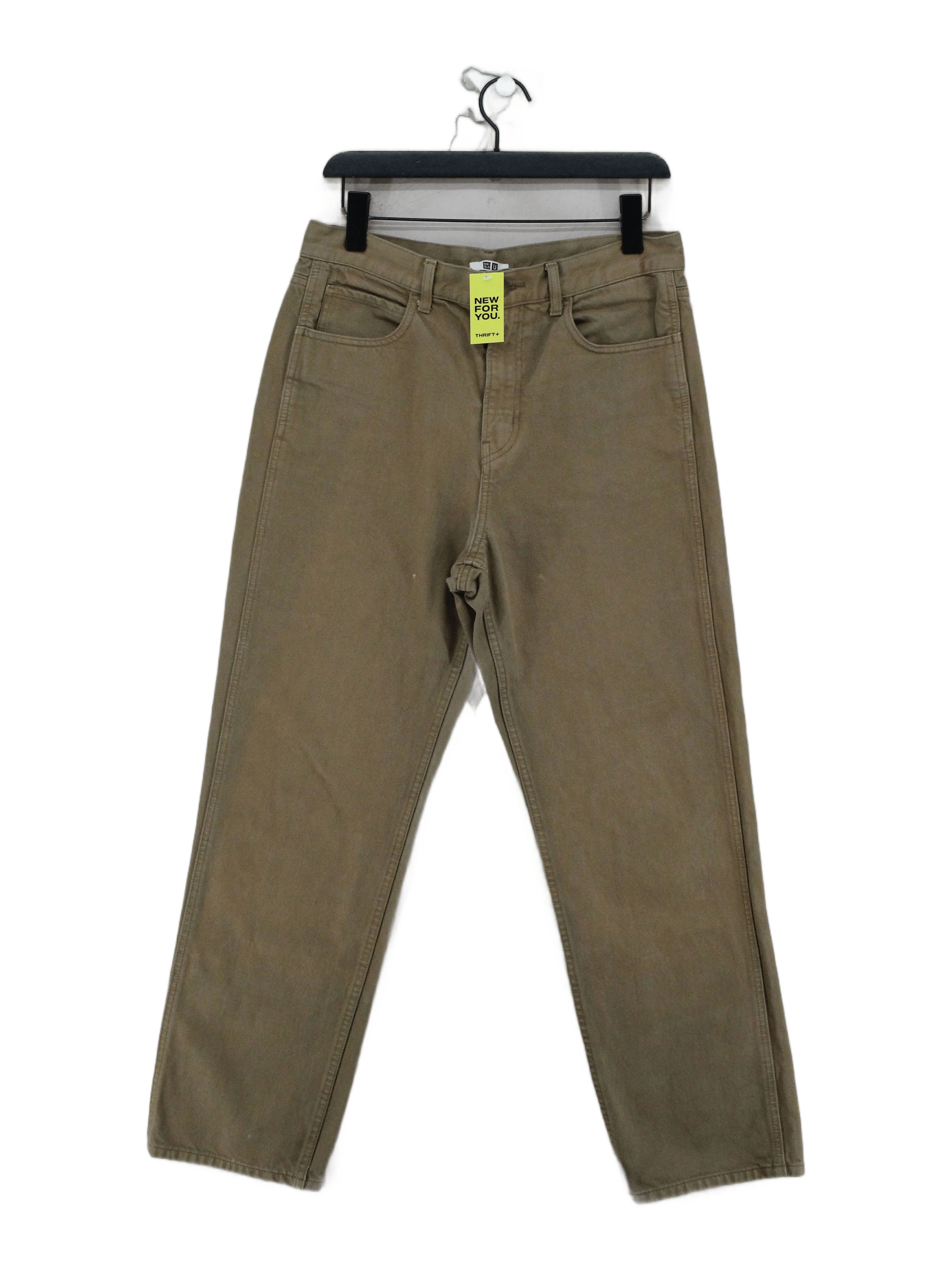 Uniqlo Men's Trousers W 32 in Tan 100% Cotton Straight Chino