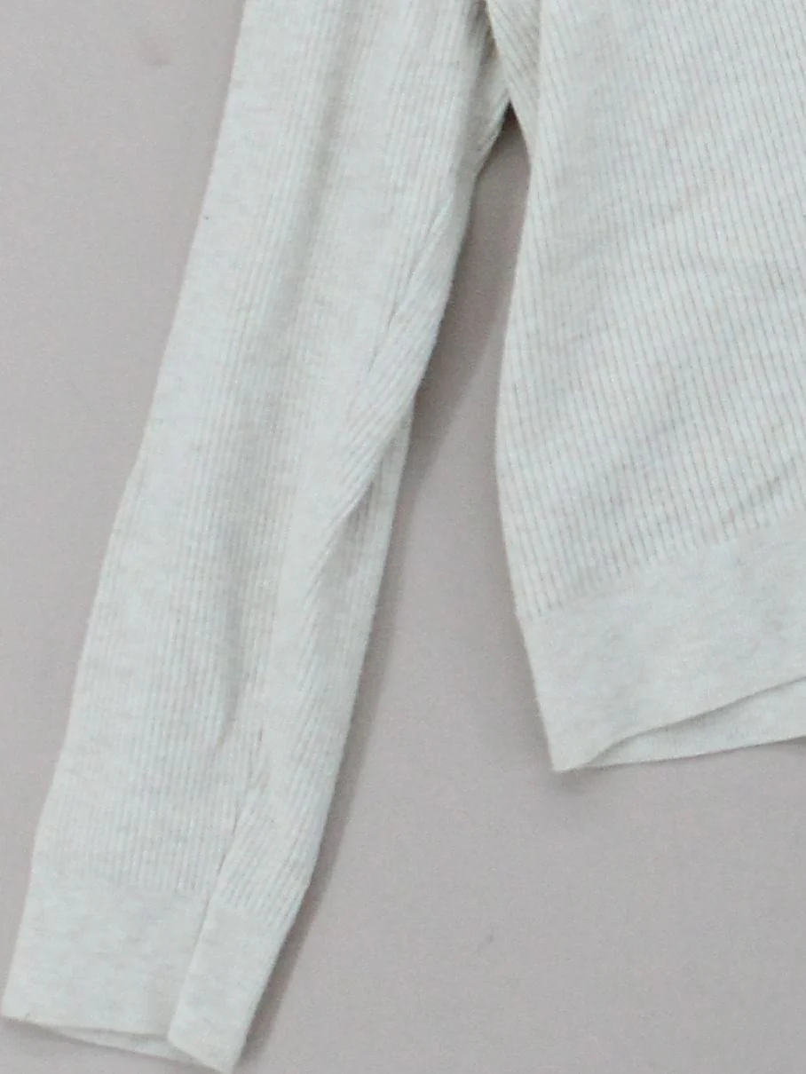 Uniqlo Women's Cardigan L Cream Viscose with Polyester, Polyamide Cardigan - Image 4